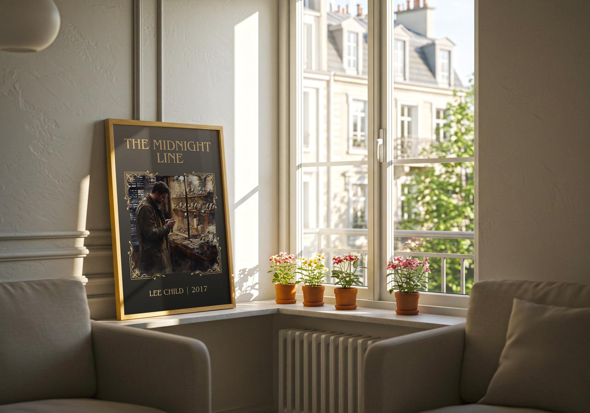 The Midnight Line by Lee Child | Descriptive Book Poster | Minimalist