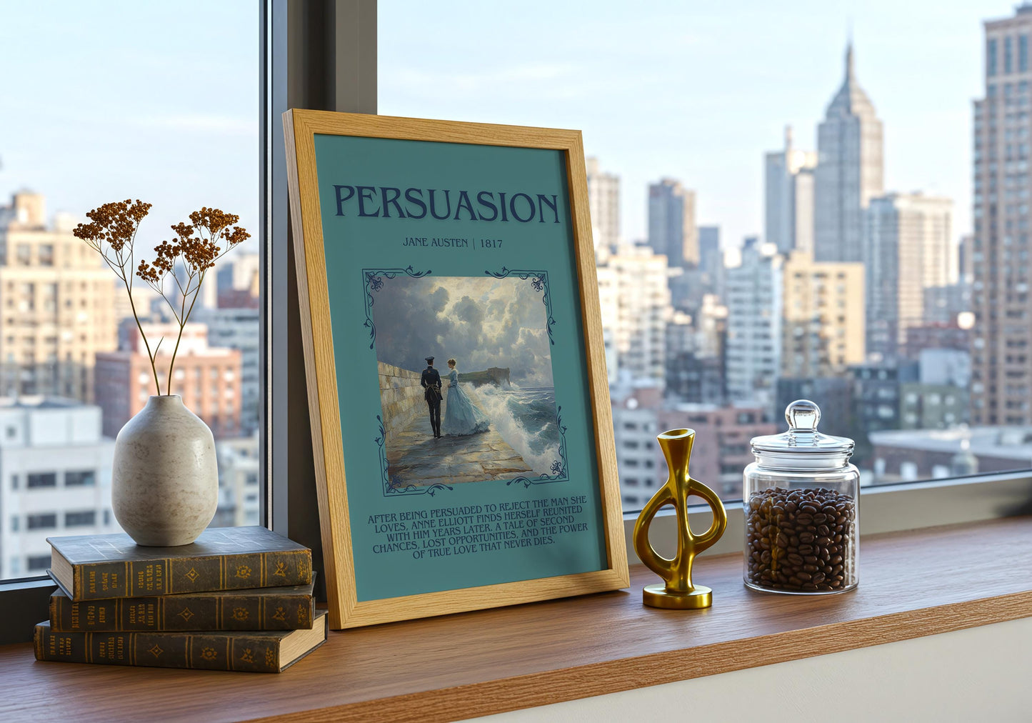Persuasion by Jane Austen | Descriptive Book Poster | Blurby