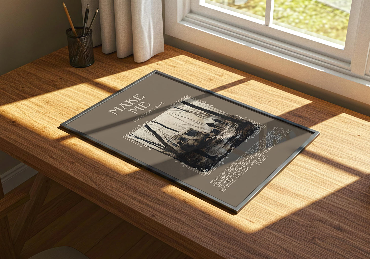 Make Me by Lee Child | Descriptive Book Poster | Blurby