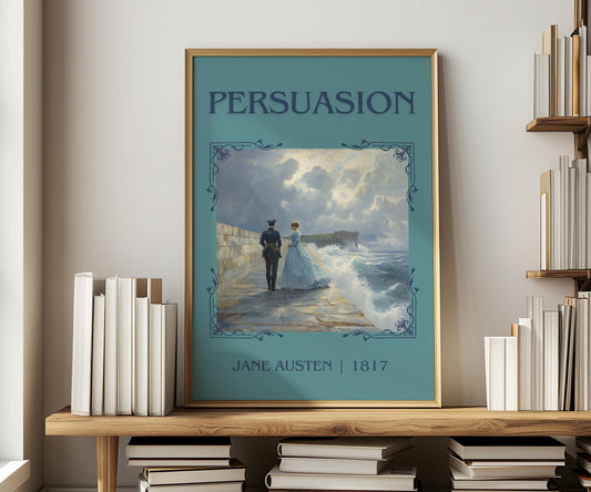Persuasion by Jane Austen | Descriptive Book Poster | Minimalist