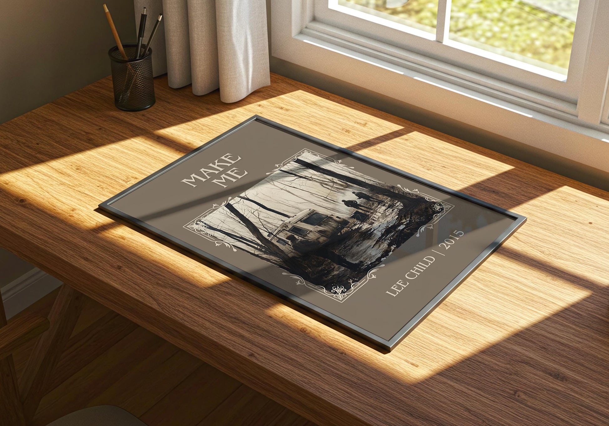 Make Me by Lee Child | Descriptive Book Poster | Minimalist