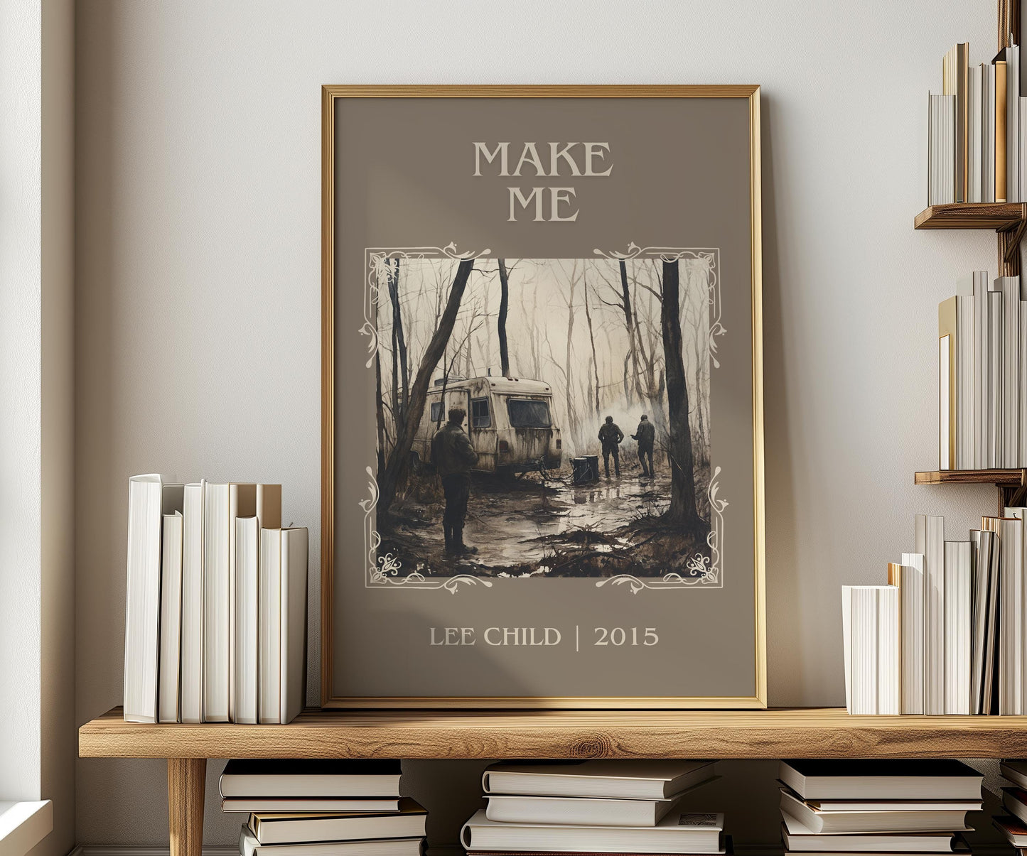 Make Me by Lee Child | Descriptive Book Poster | Minimalist