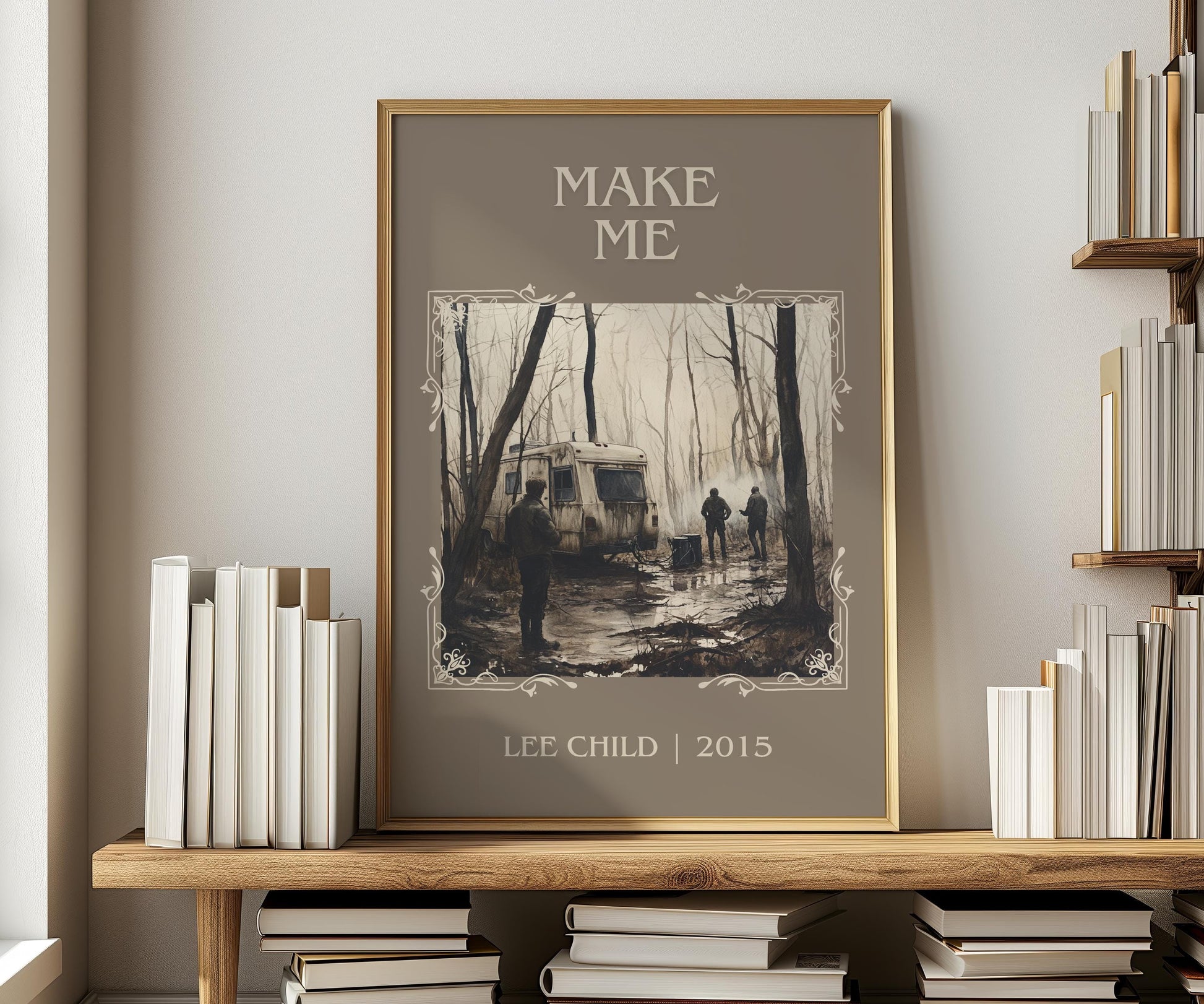 Make Me by Lee Child | Descriptive Book Poster | Minimalist