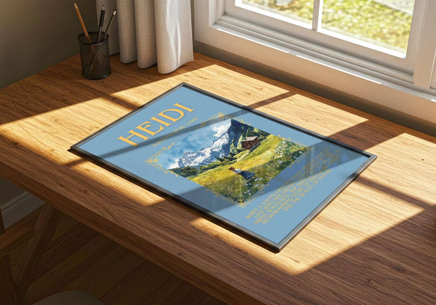 Heidi by Johanna Spyri | Descriptive Book Poster | Blurby