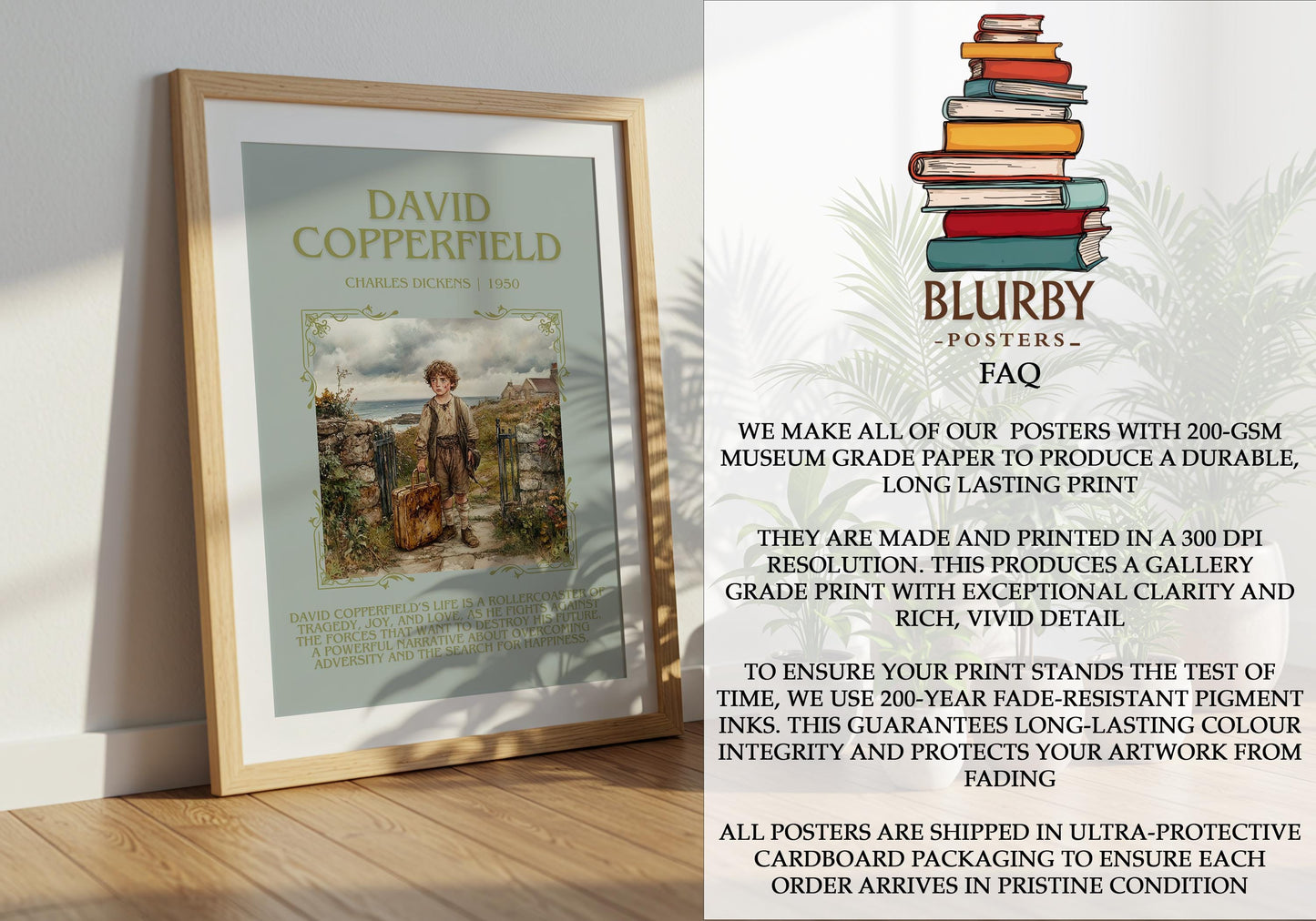 David Copperfield by Charles Dickens | Descriptive Book Poster | Blurby