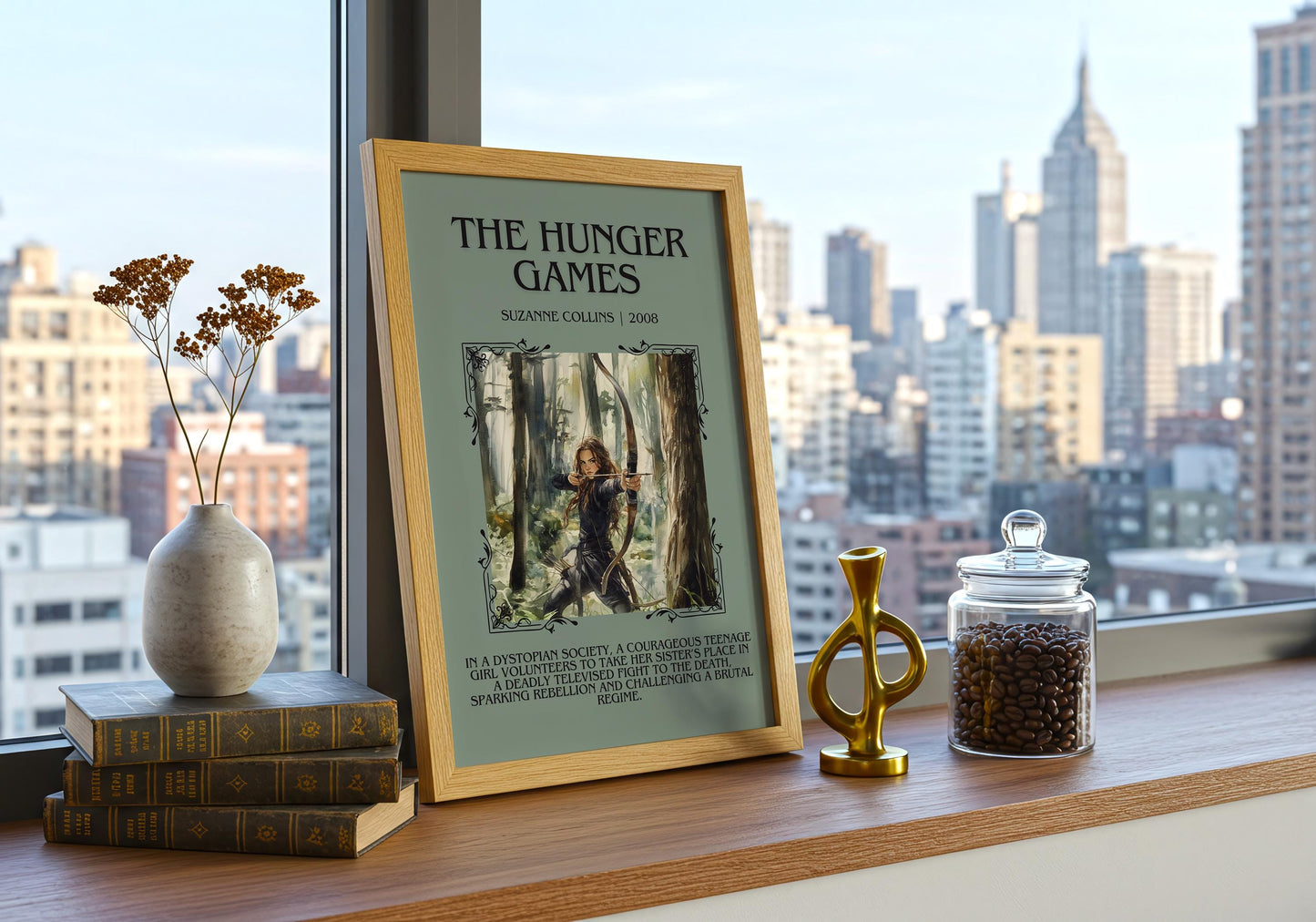 Hunger Games by Suzanne Collins | Descriptive Book Poster | Blurby