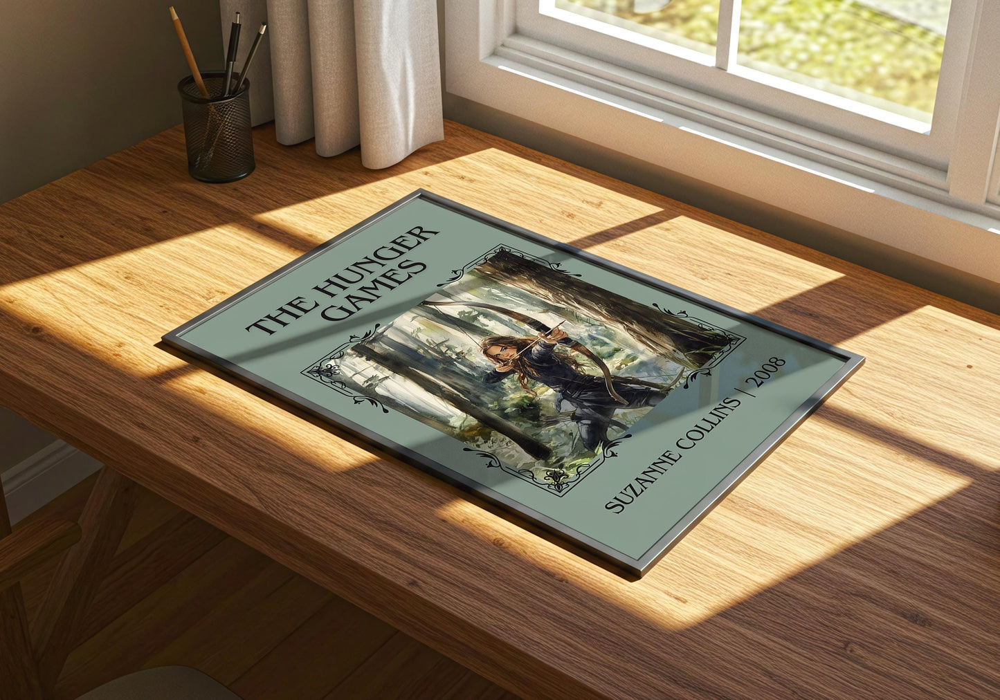 The Hunger Games by Suzanne Collins | Descriptive Book Poster | Minimalist