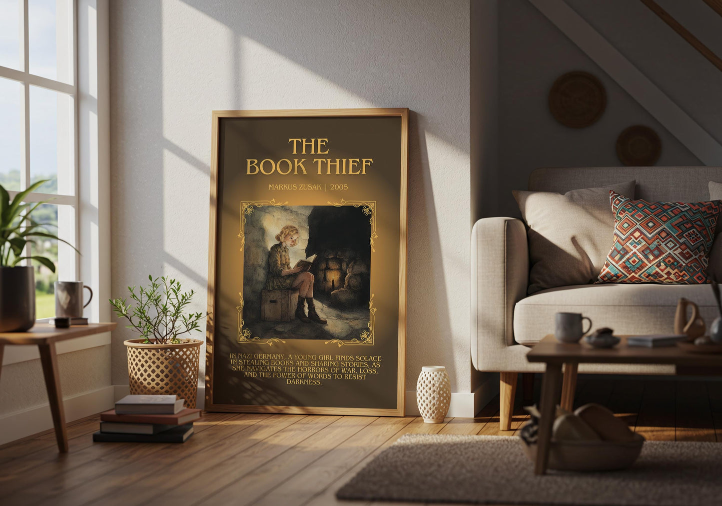 The Book Thief by Markus Zusak | Descriptive Book Poster | Blurby