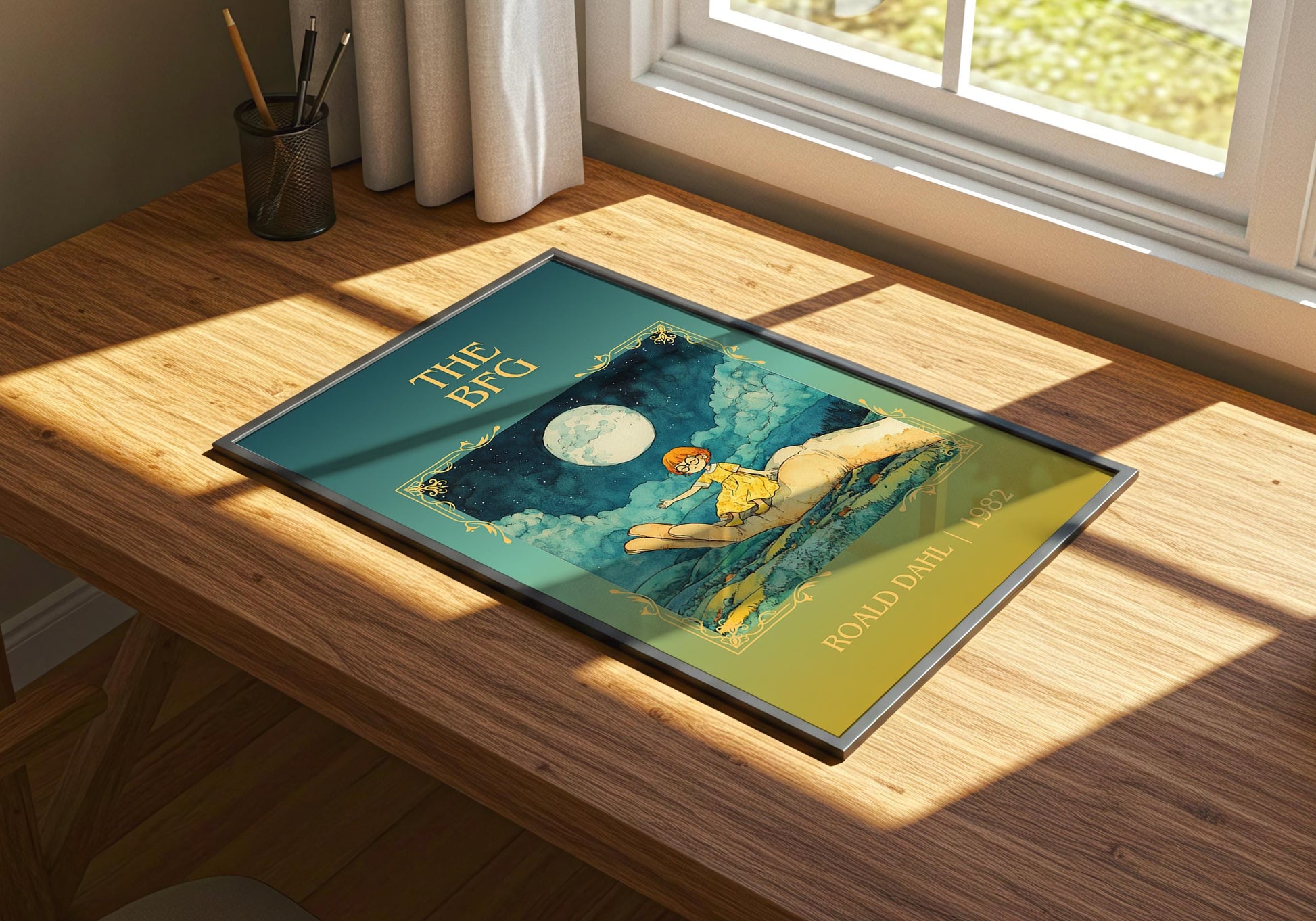 The BFG by Roald Dahl | Descriptive Book Poster | Minimalist