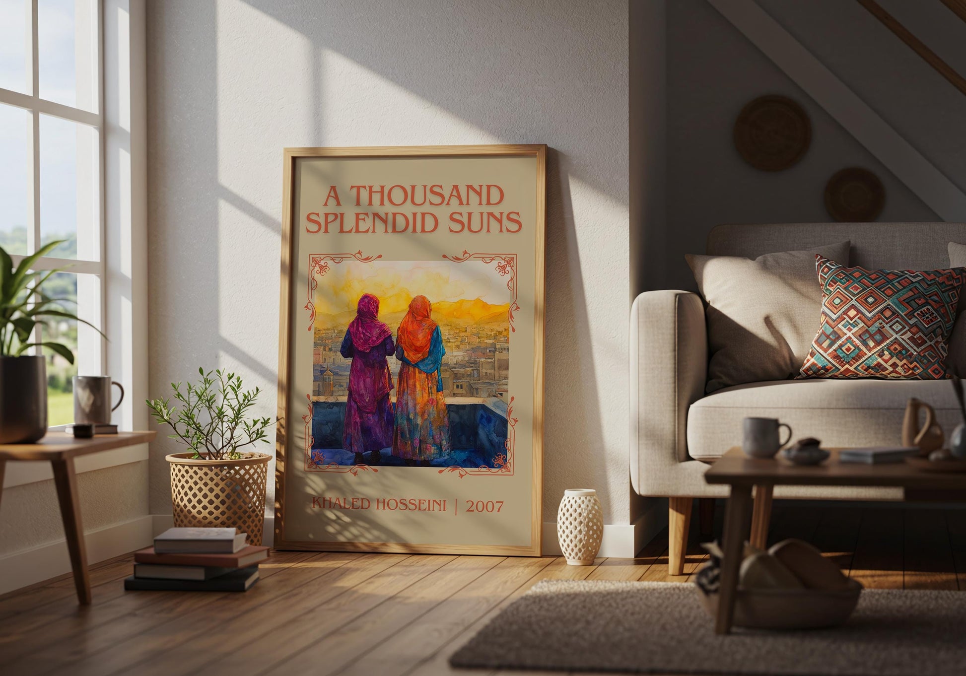 A Thousand Splendid Suns by Khaled Kosseini | Descriptive Book Poster | Minimalist