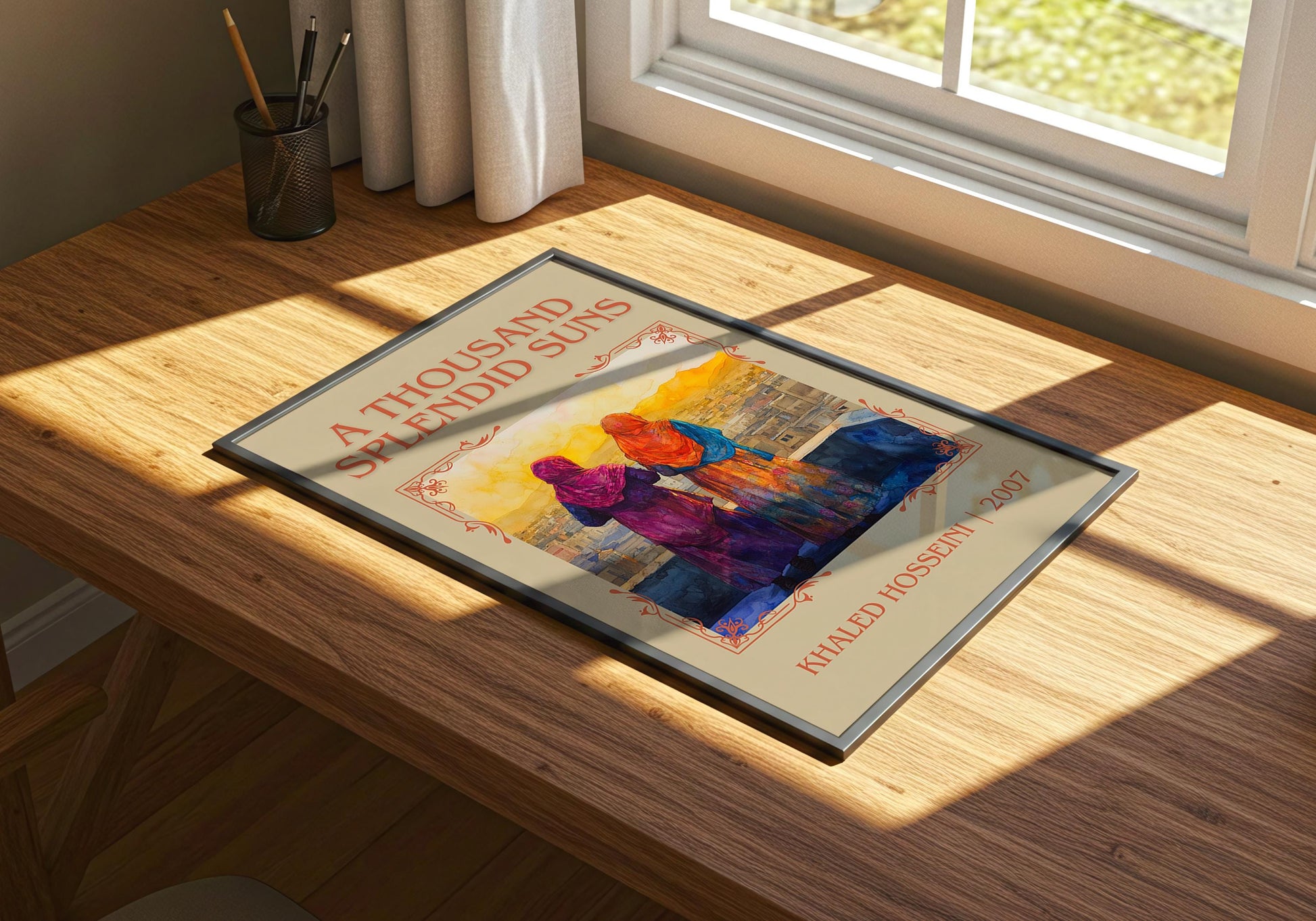 A Thousand Splendid Suns by Khaled Kosseini | Descriptive Book Poster | Minimalist