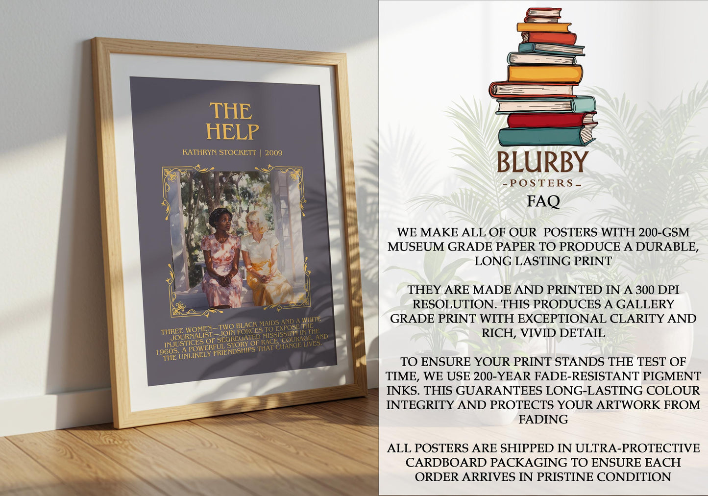 The Help by Kathryn Stockett | Descriptive Book Poster | Blurby