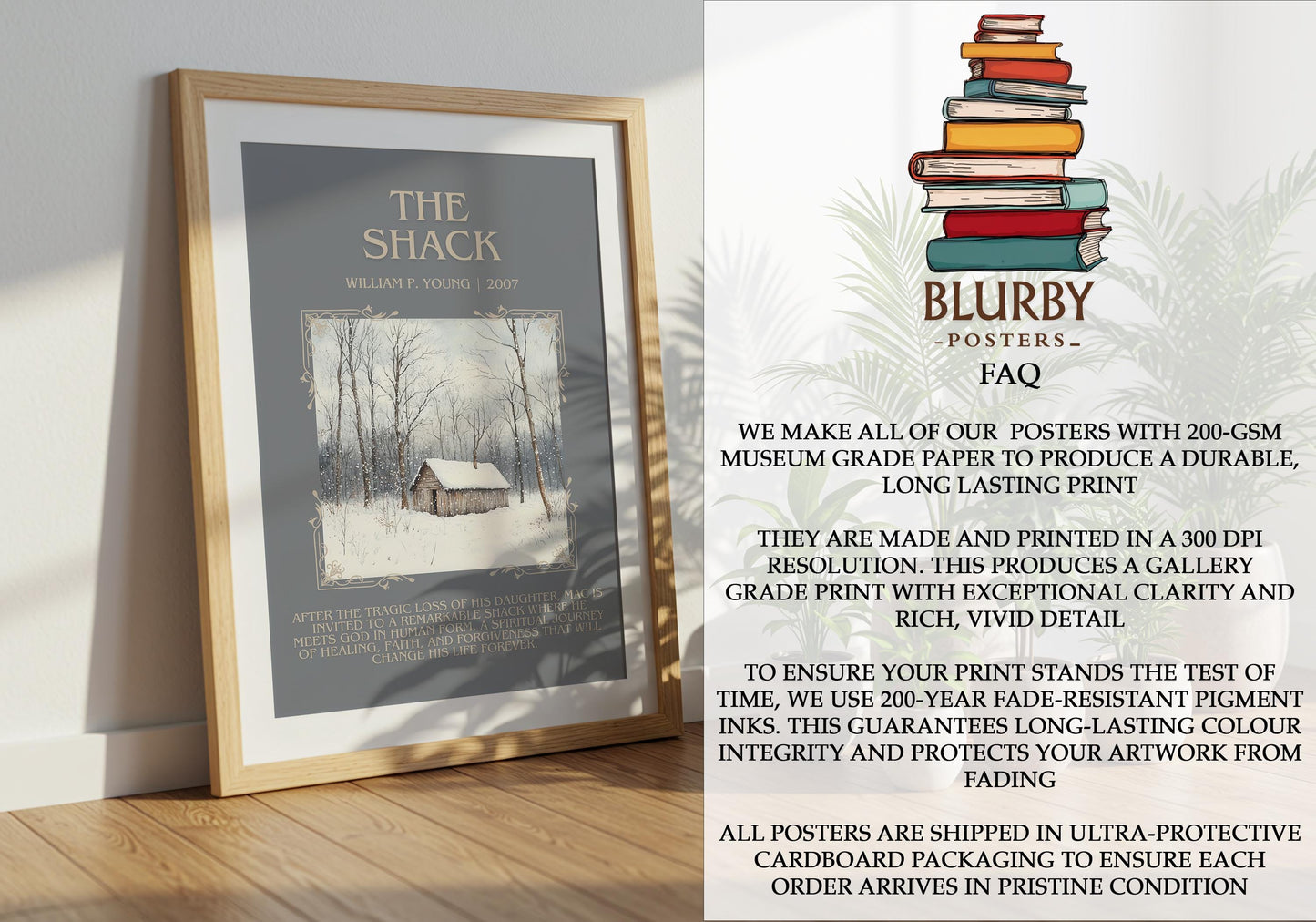 The Shack by William P. Young | Descriptive Book Poster | Blurby