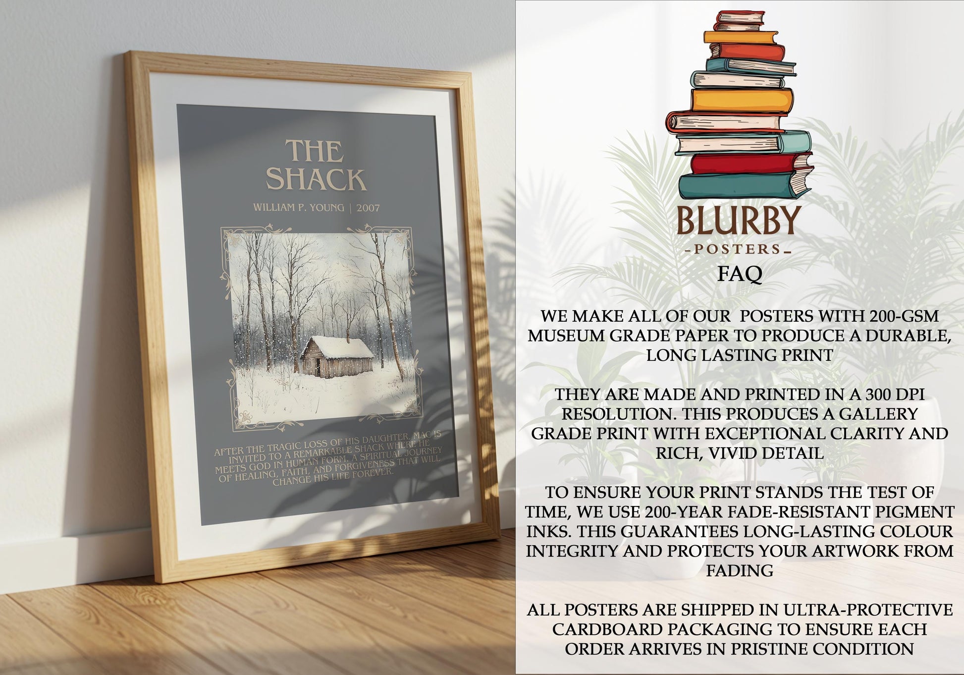 The Shack by William P. Young | Descriptive Book Poster | Blurby