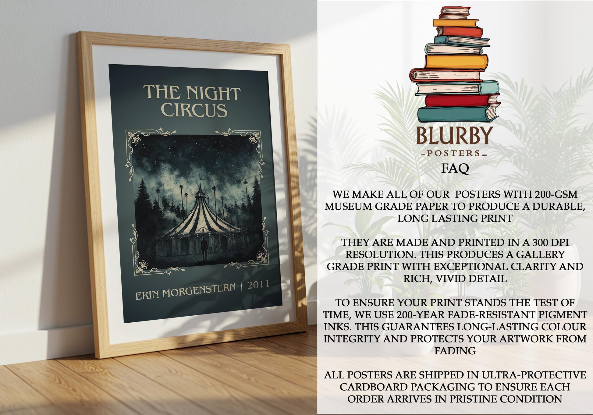 The Night Circus by Erin Morgenstern | Descriptive Book Poster | Minimalist