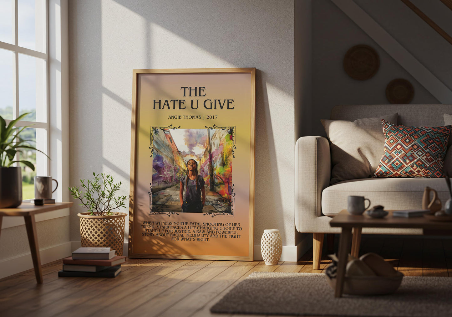 The Hate U Give by Angie Thomas | Descriptive Book Poster | Blurby