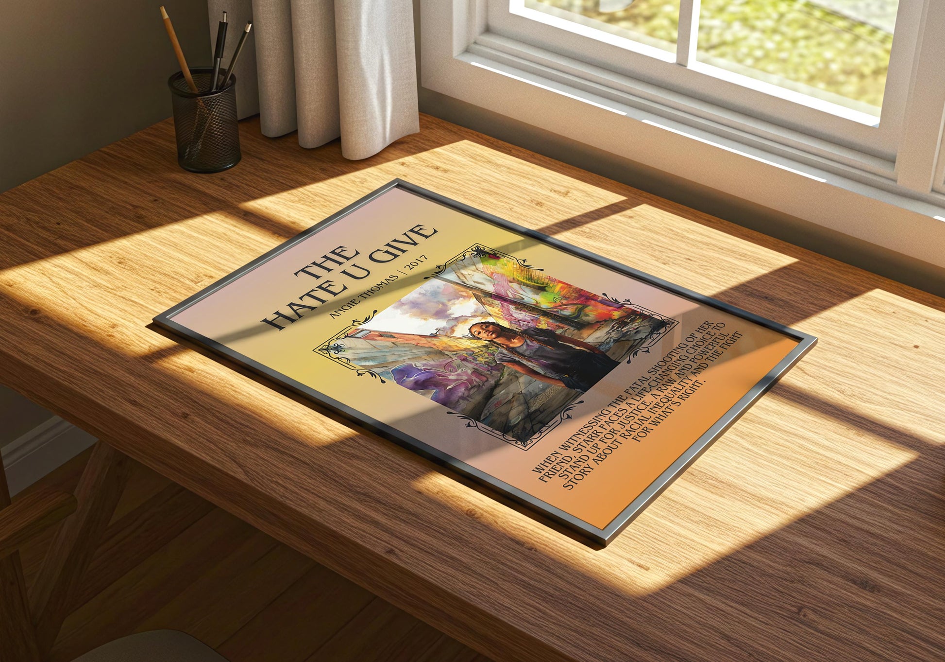 The Hate U Give by Angie Thomas | Descriptive Book Poster | Blurby