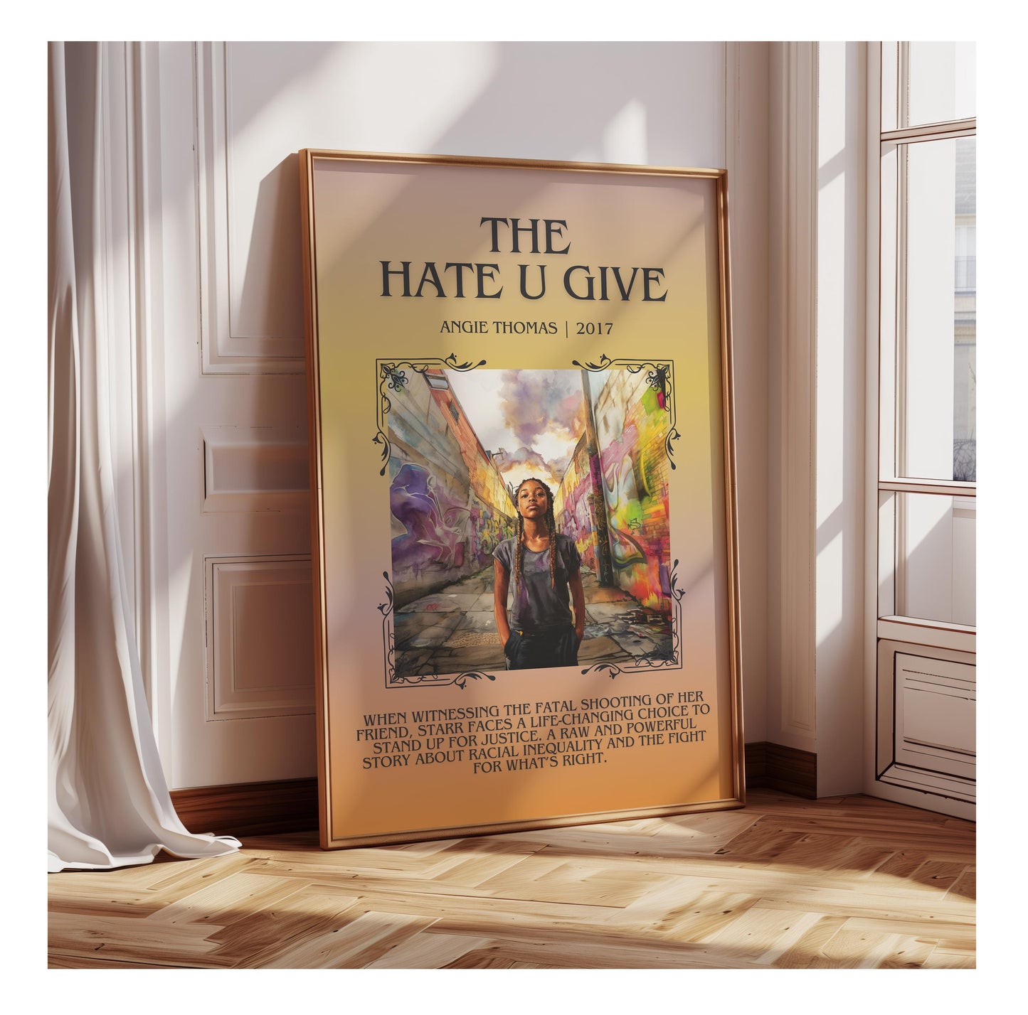 The Hate U Give by Angie Thomas | Descriptive Book Poster | Blurby