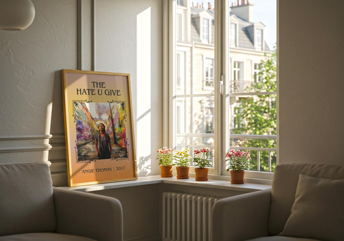 The Hate U Give by Angie Thomas | Descriptive Book Poster | Minimalist