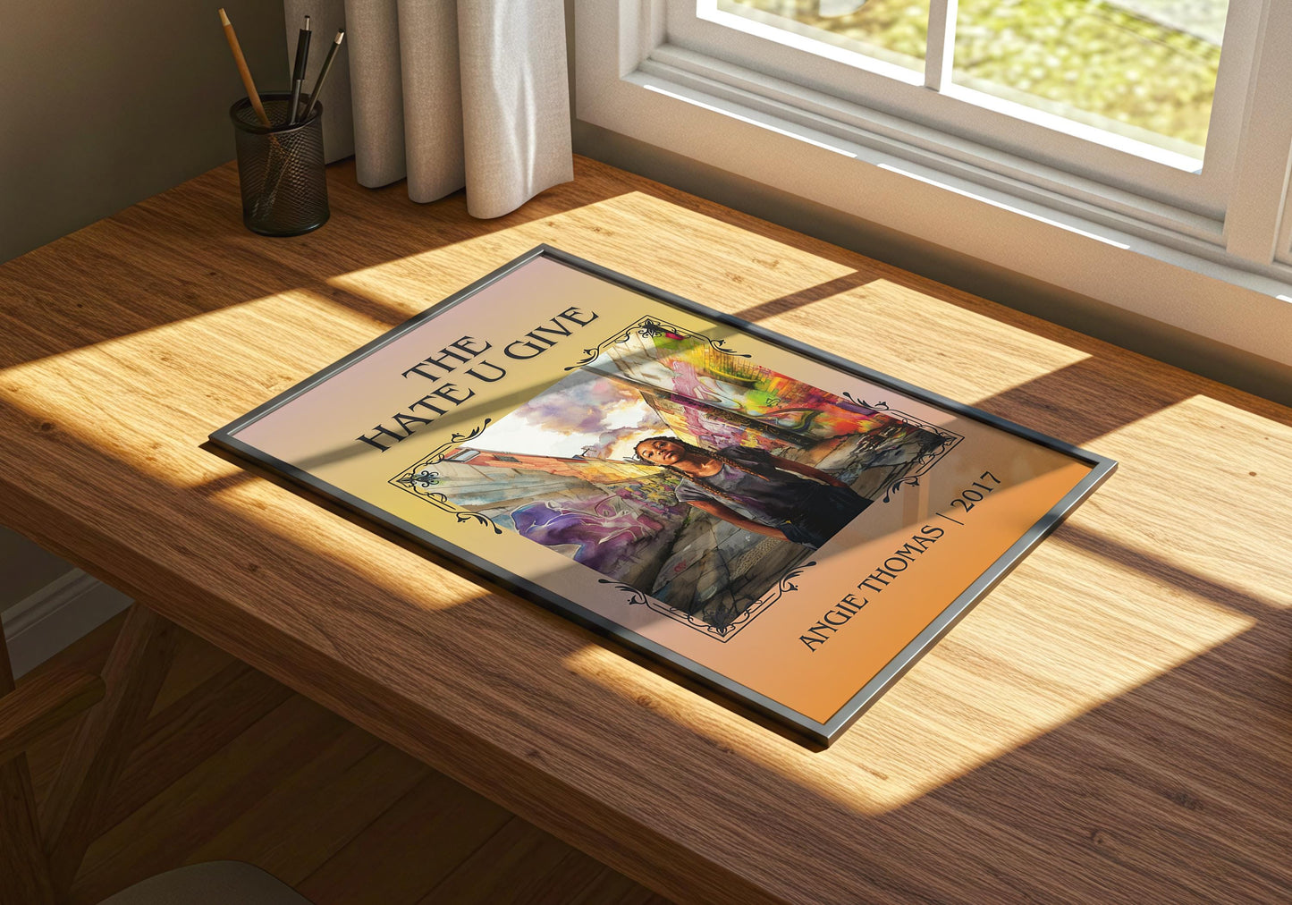 The Hate U Give by Angie Thomas | Descriptive Book Poster | Minimalist