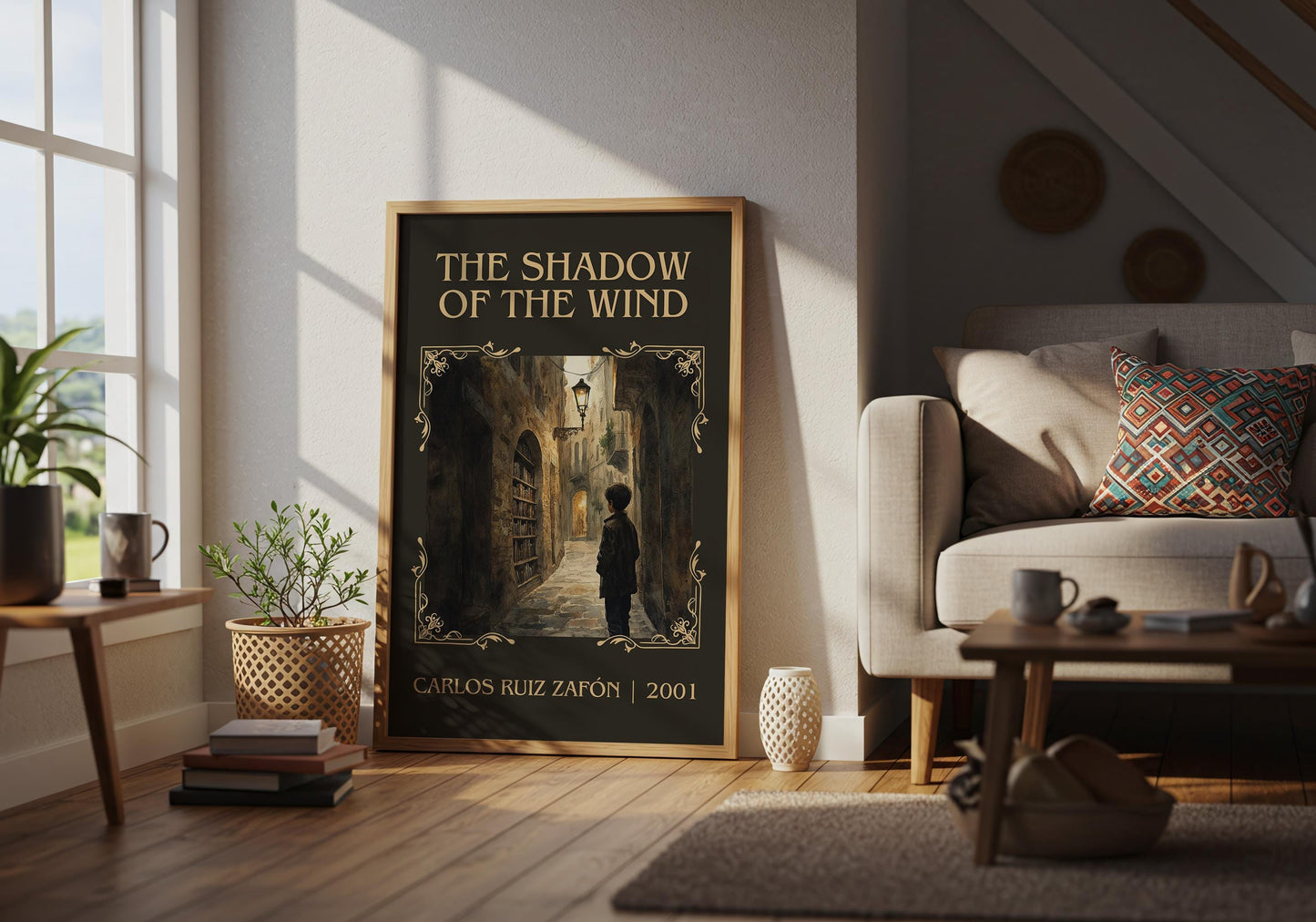 The Shadow Of The Wind by Carlos Ruiz Zafon | Descriptive Book Poster | Minimalist