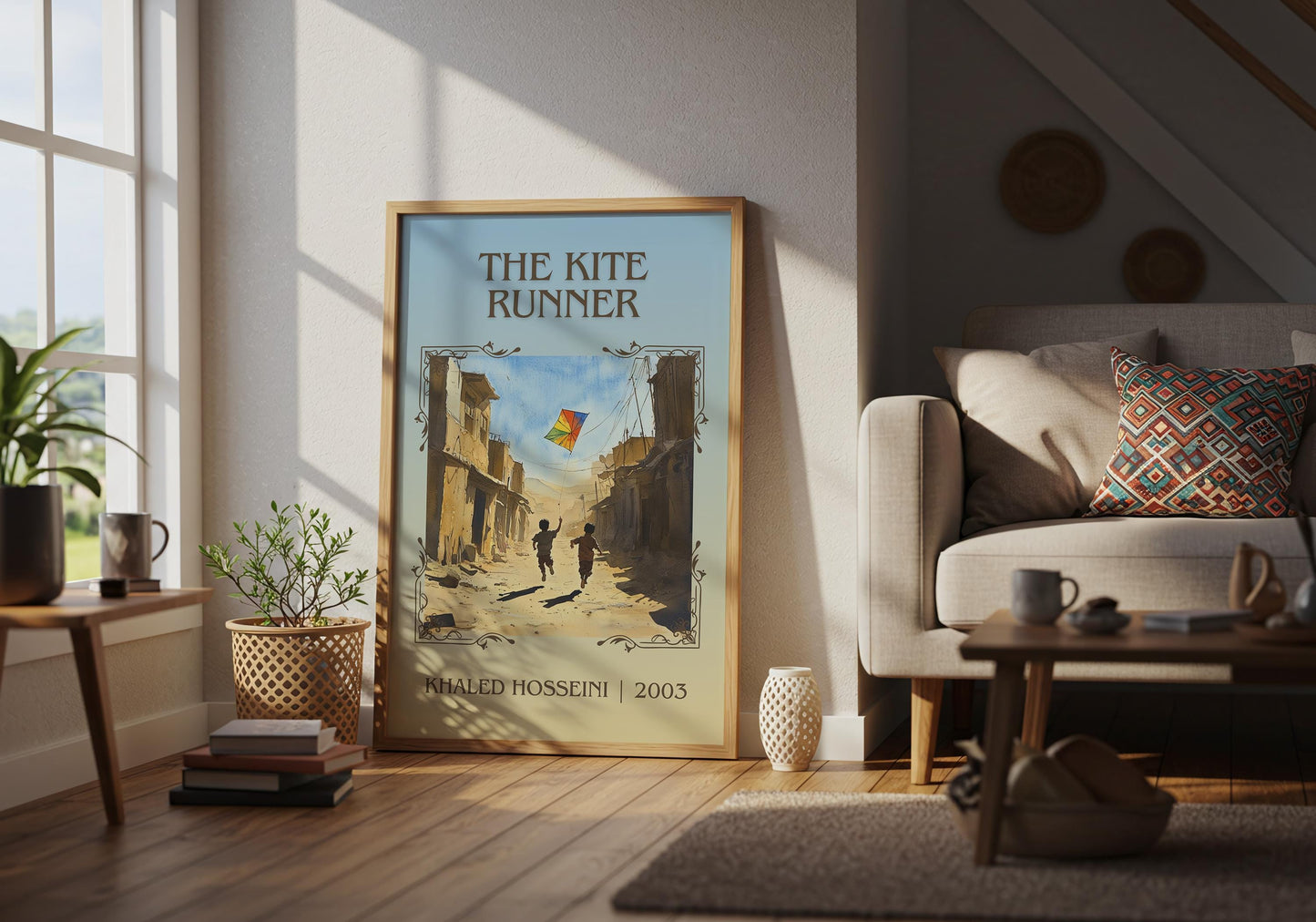 The Kite Runner by Khaled Hosseini | Descriptive Book Poster | Minimalist