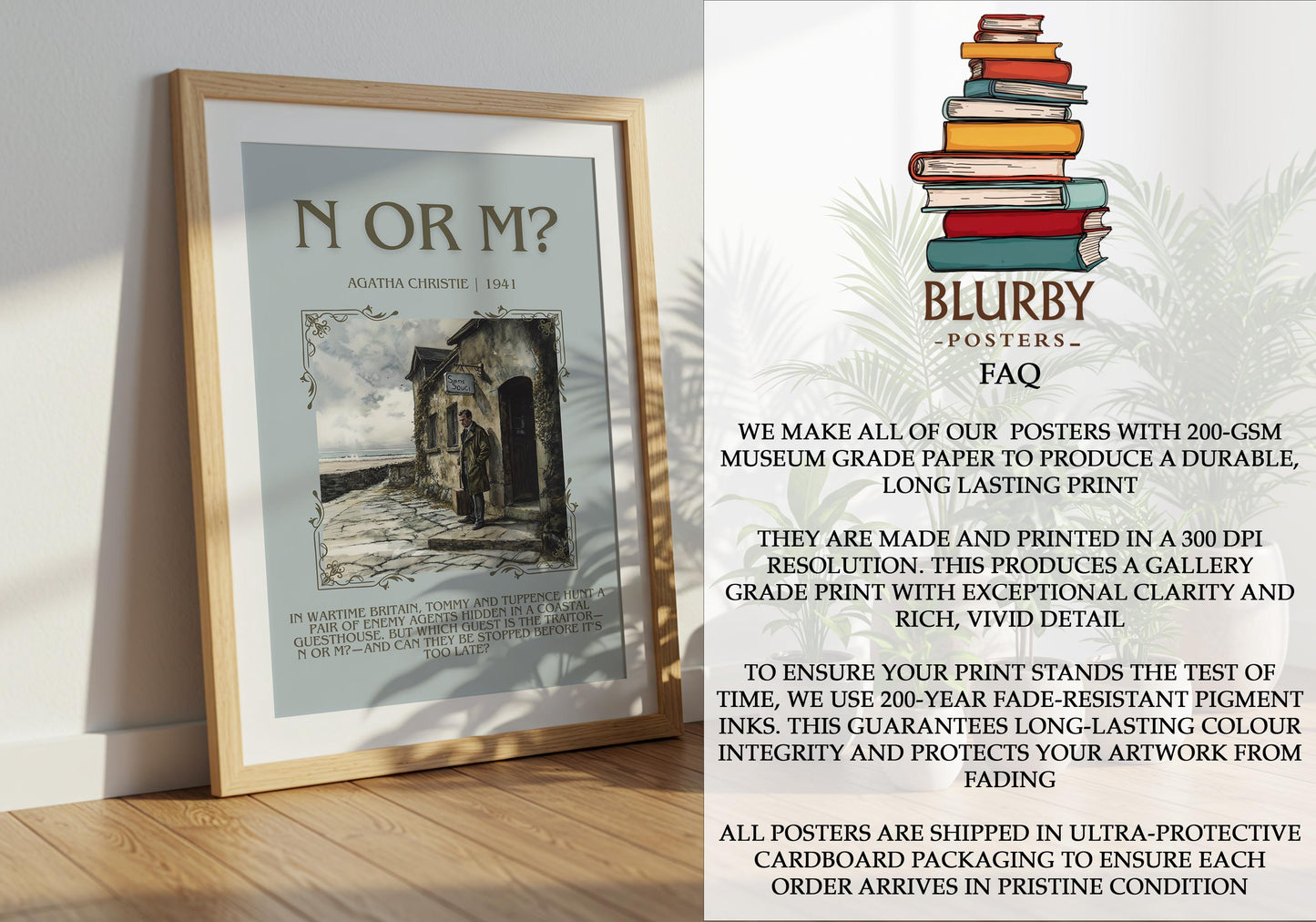 N Or M? by Agatha Christie | Descriptive Book Poster | Blurby