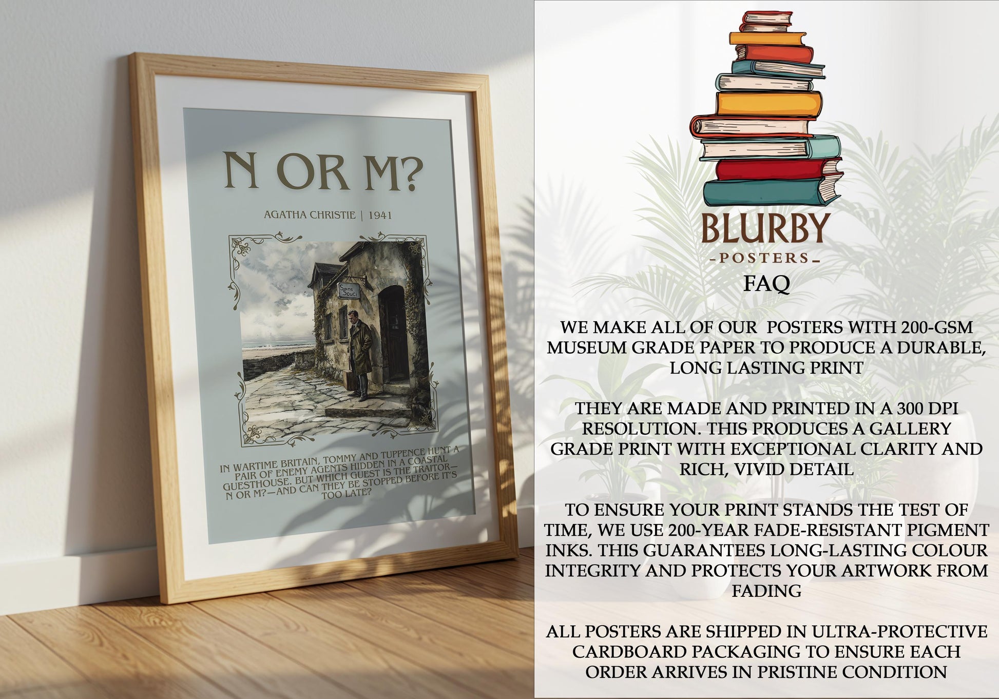 N Or M? by Agatha Christie | Descriptive Book Poster | Blurby