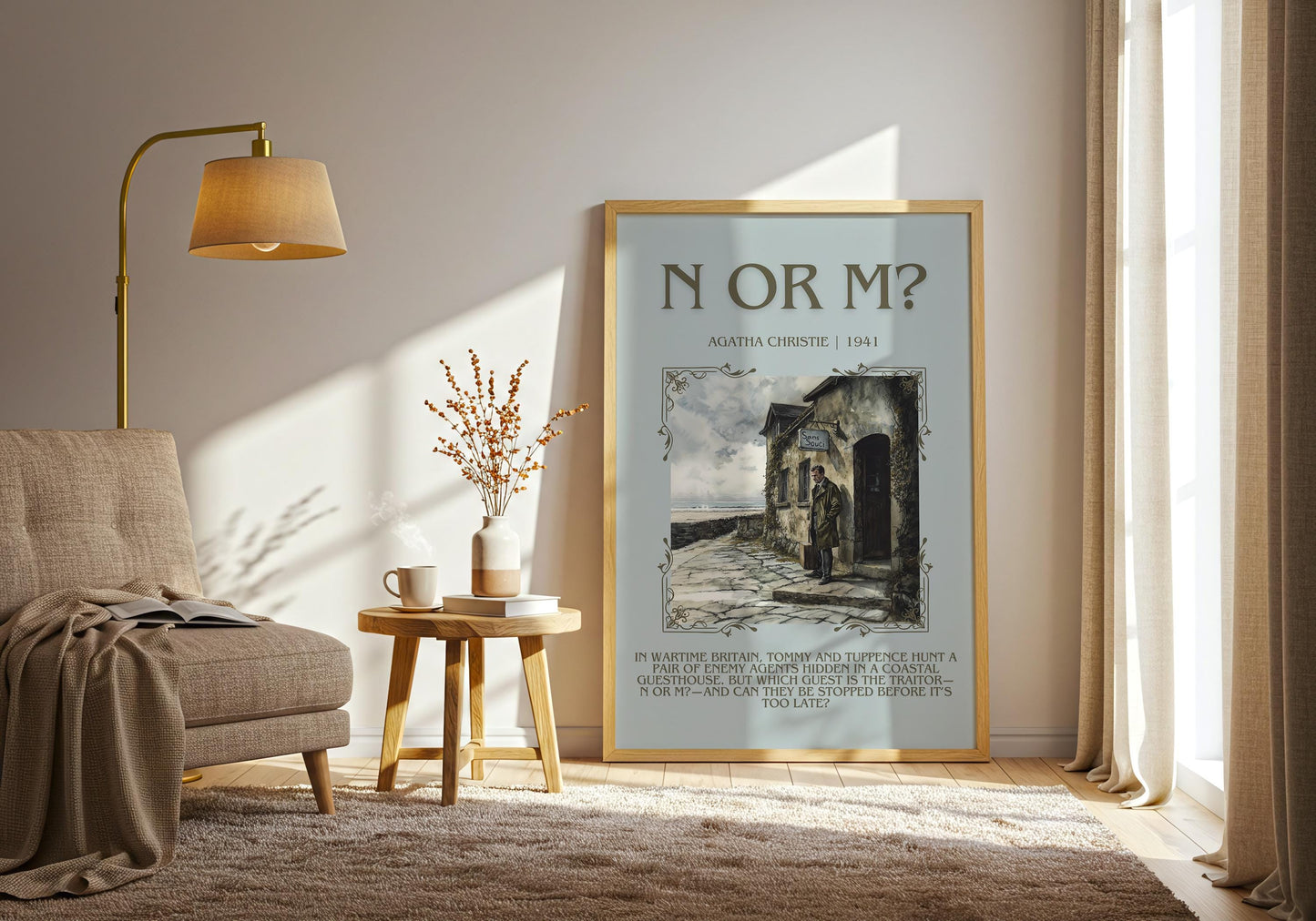 N Or M? by Agatha Christie | Descriptive Book Poster | Blurby