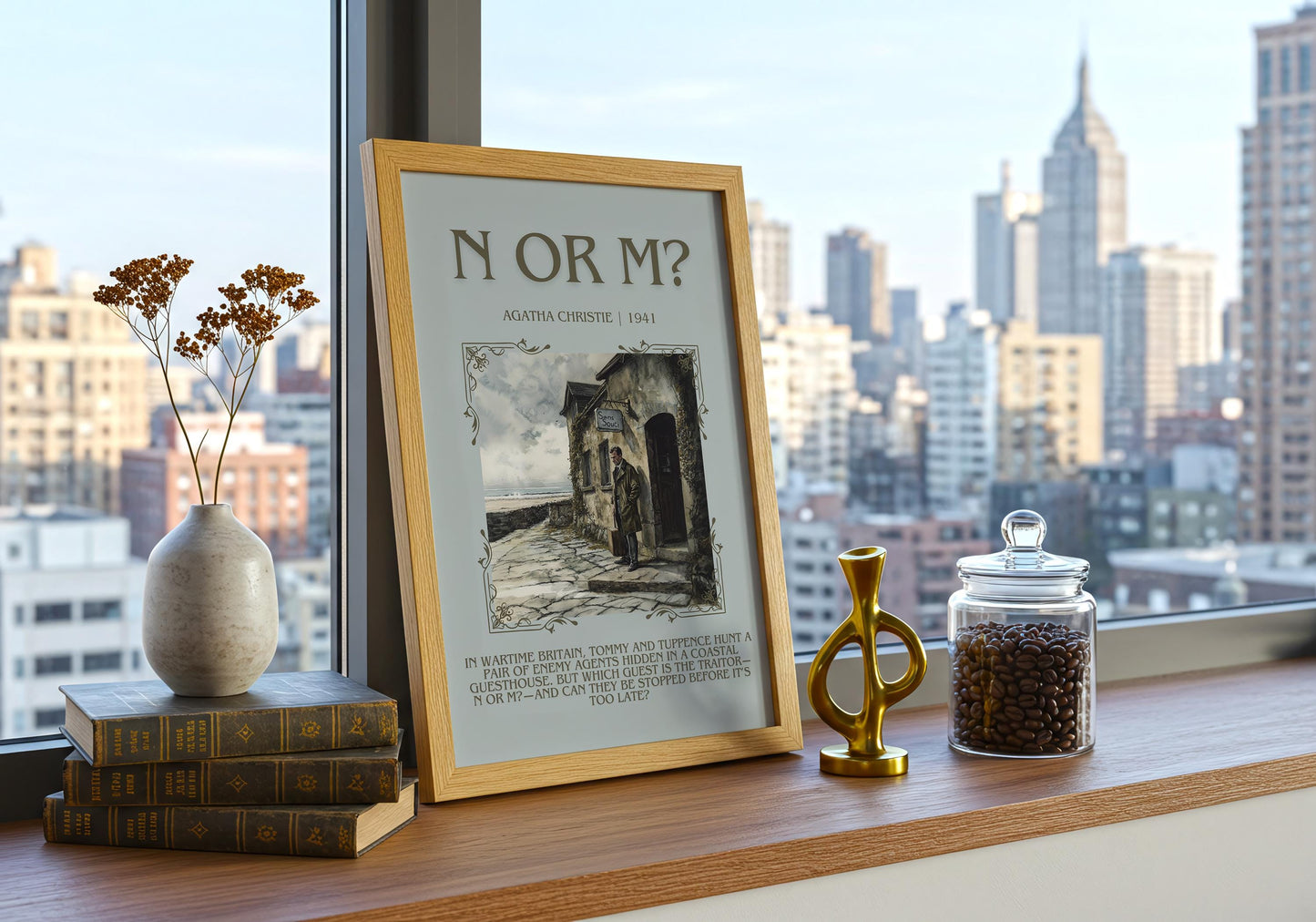 N Or M? by Agatha Christie | Descriptive Book Poster | Blurby