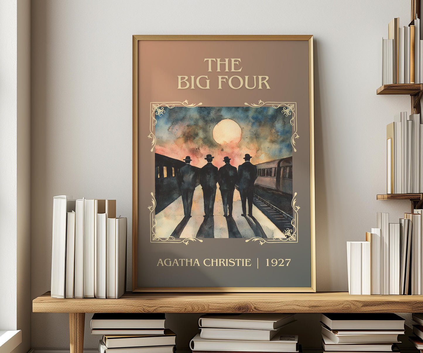 The Big Four by Agatha Christie | Descriptive Book Poster | Minimalist