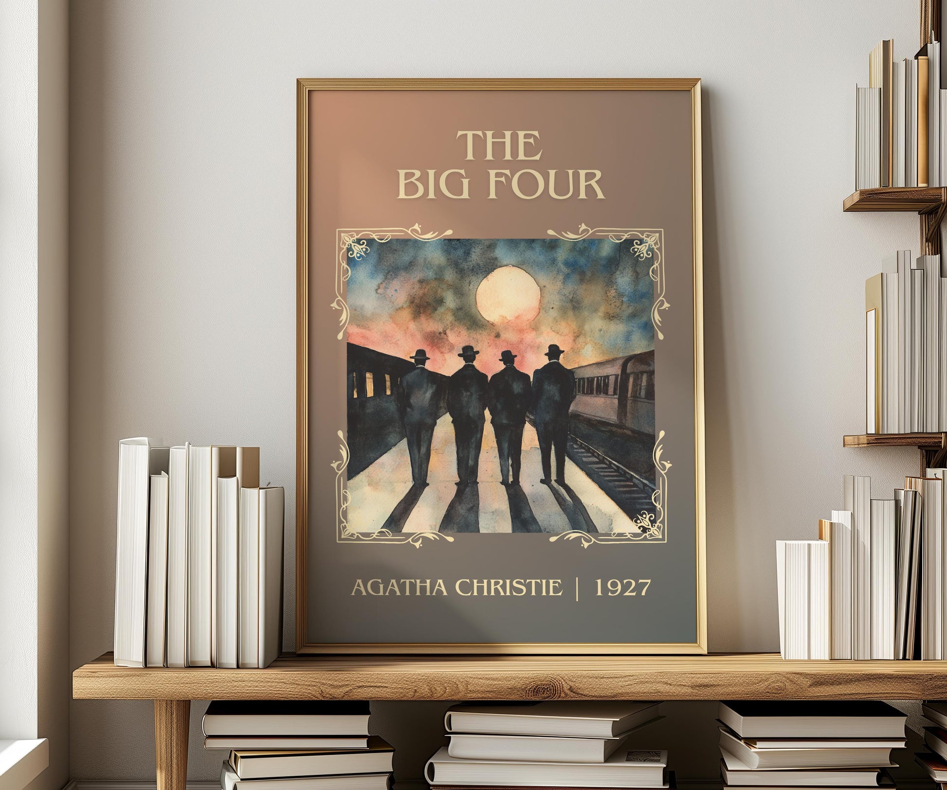 The Big Four by Agatha Christie | Descriptive Book Poster | Minimalist