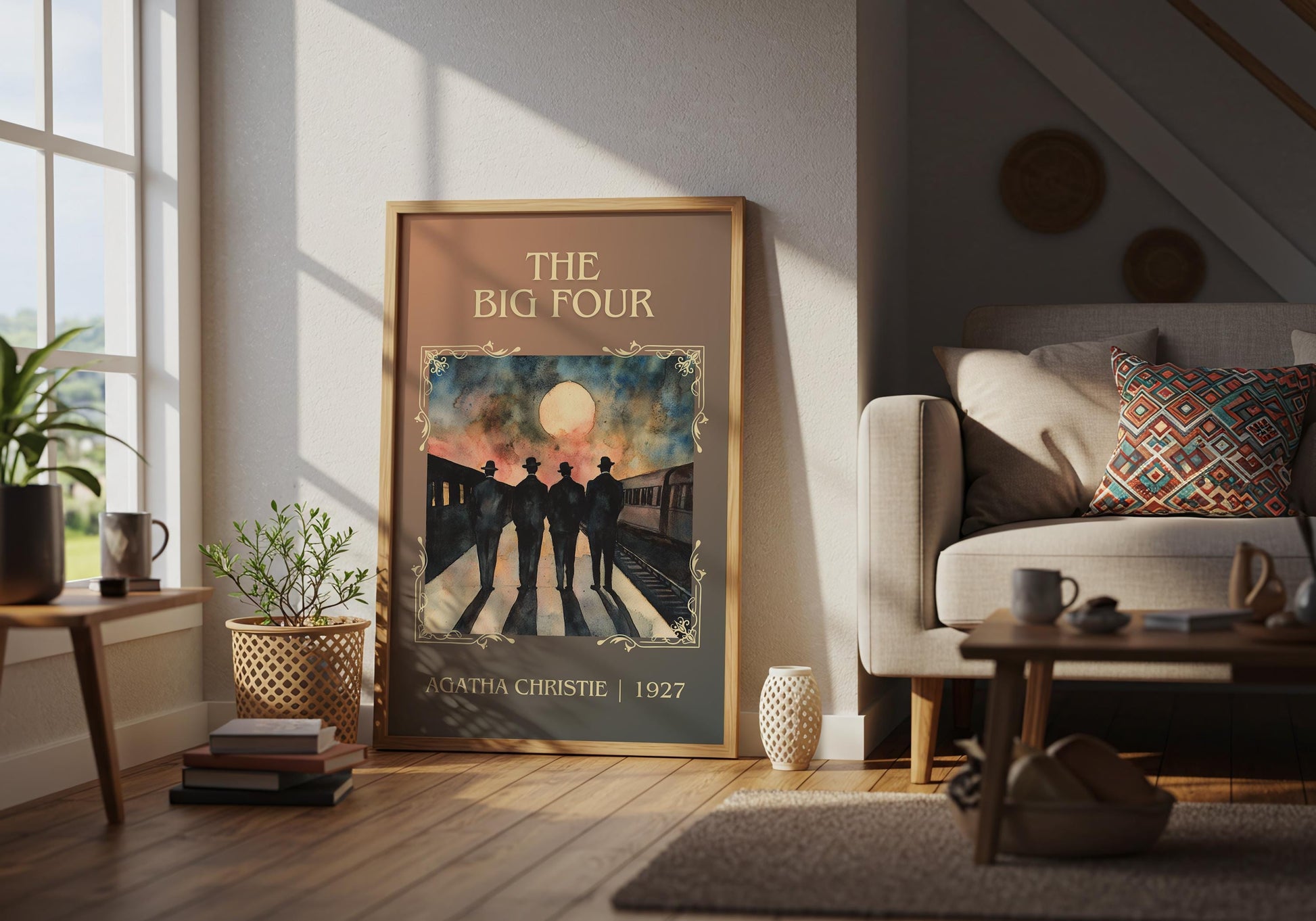The Big Four by Agatha Christie | Descriptive Book Poster | Minimalist