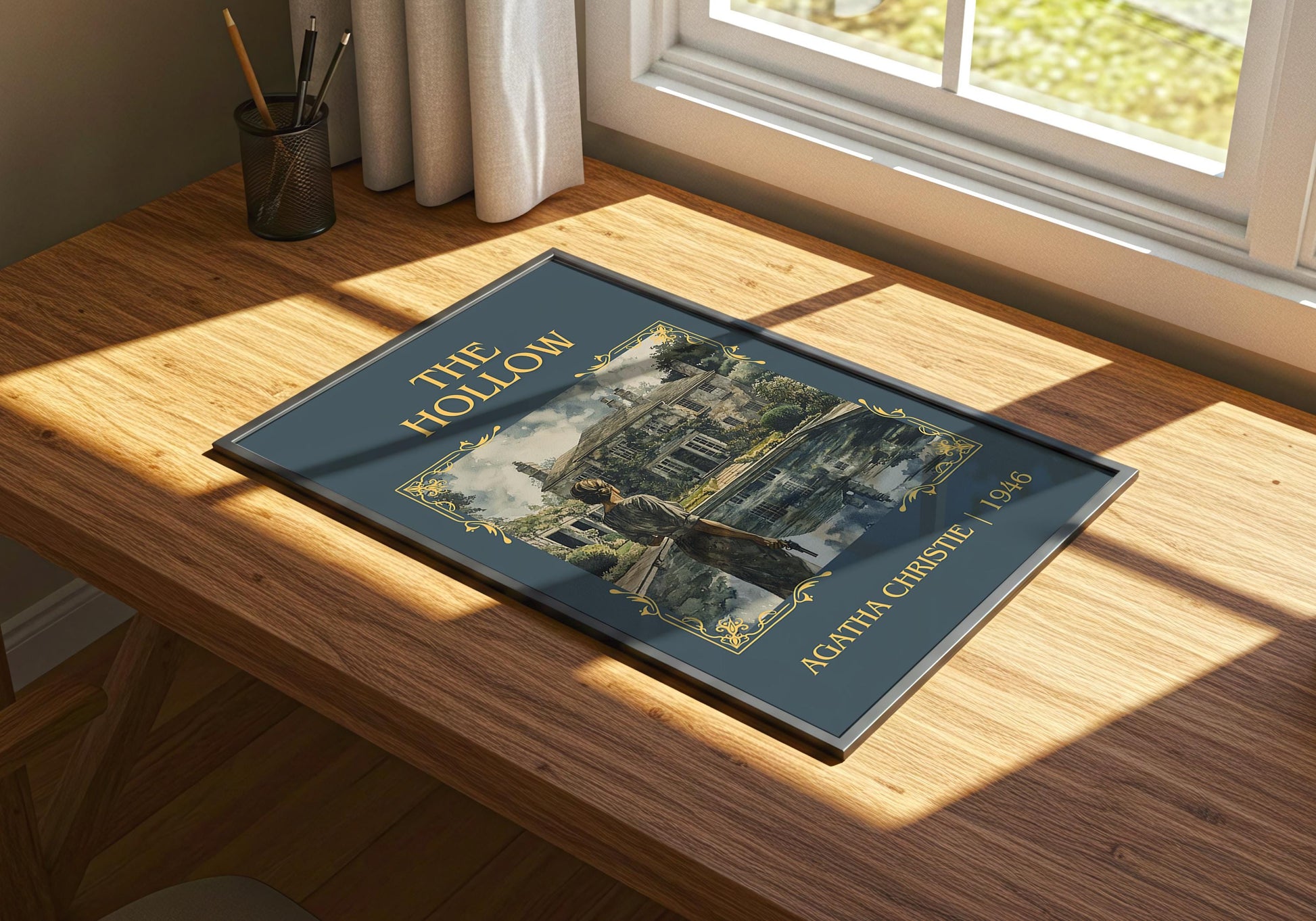 The Hollow by Agatha Christie | Descriptive Book Poster | Minimalist