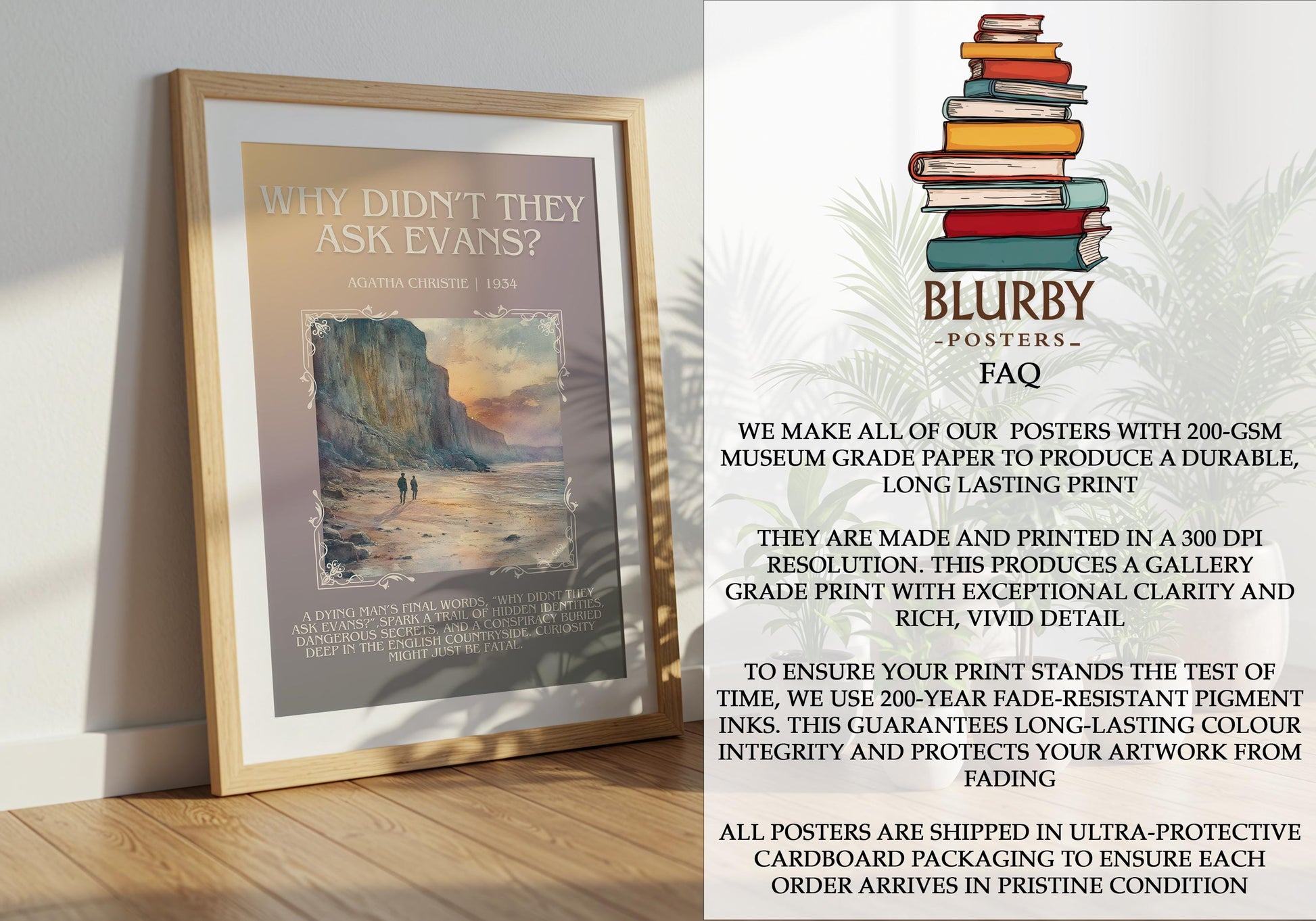 Why Didn't They Ask Evans? by Agatha Christie | Descriptive Book Poster | Blurby