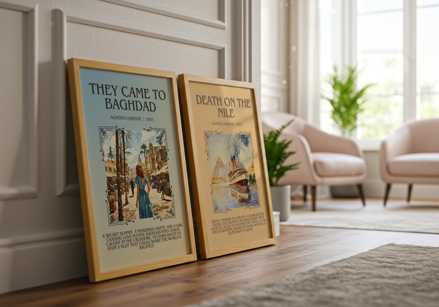 They Came To Baghdad by Agatha Christie | Descriptive Book Poster | Blurby