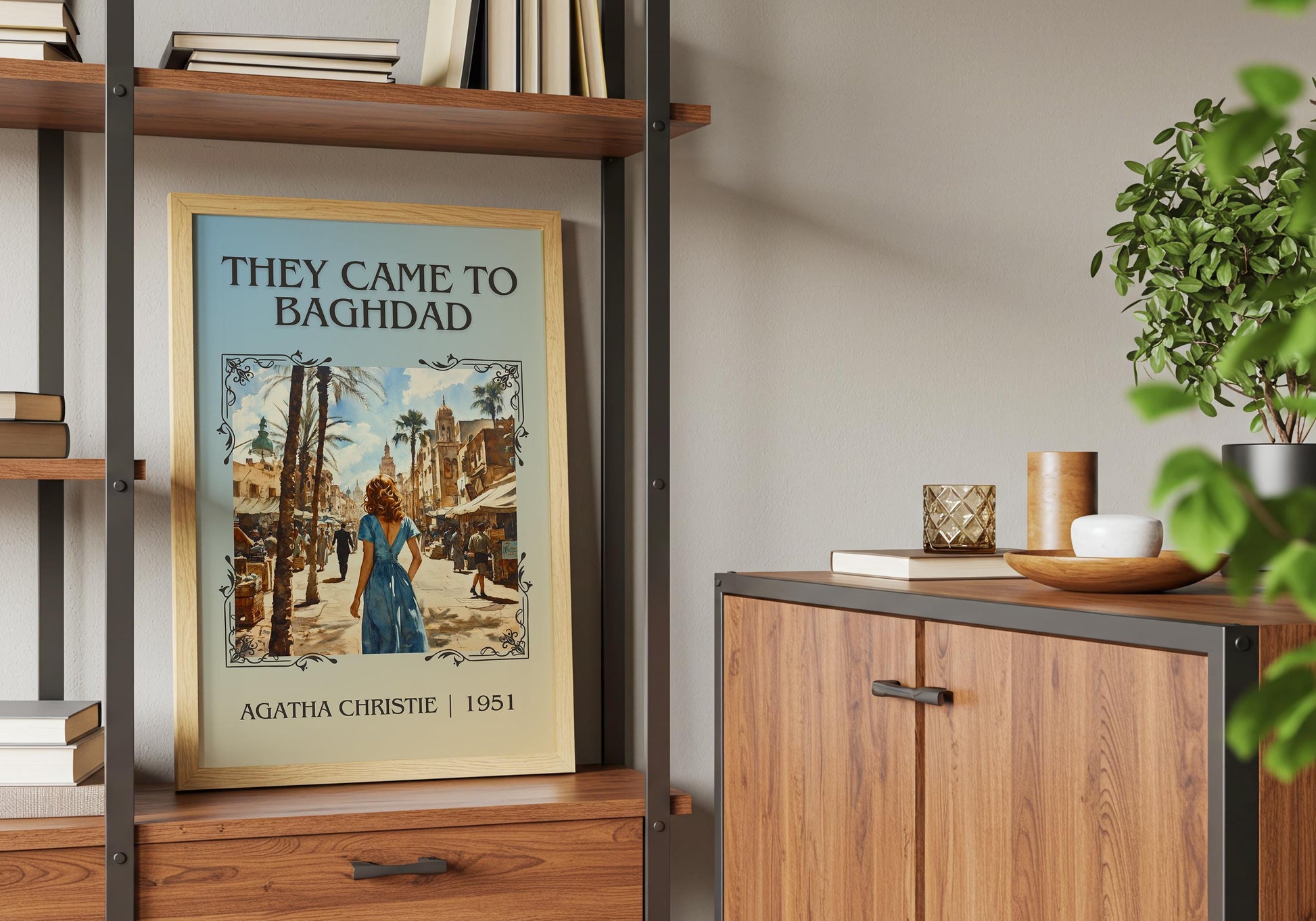 They Came To Baghdad by Agatha Christie | Descriptive Book Poster | Minimalist
