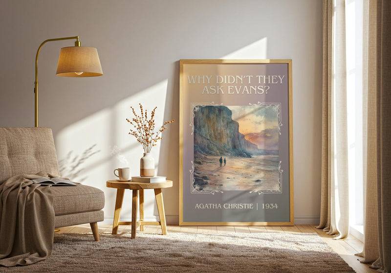 Why Didn't They Ask Evans? classic book art print paper finish options – matte satin gloss