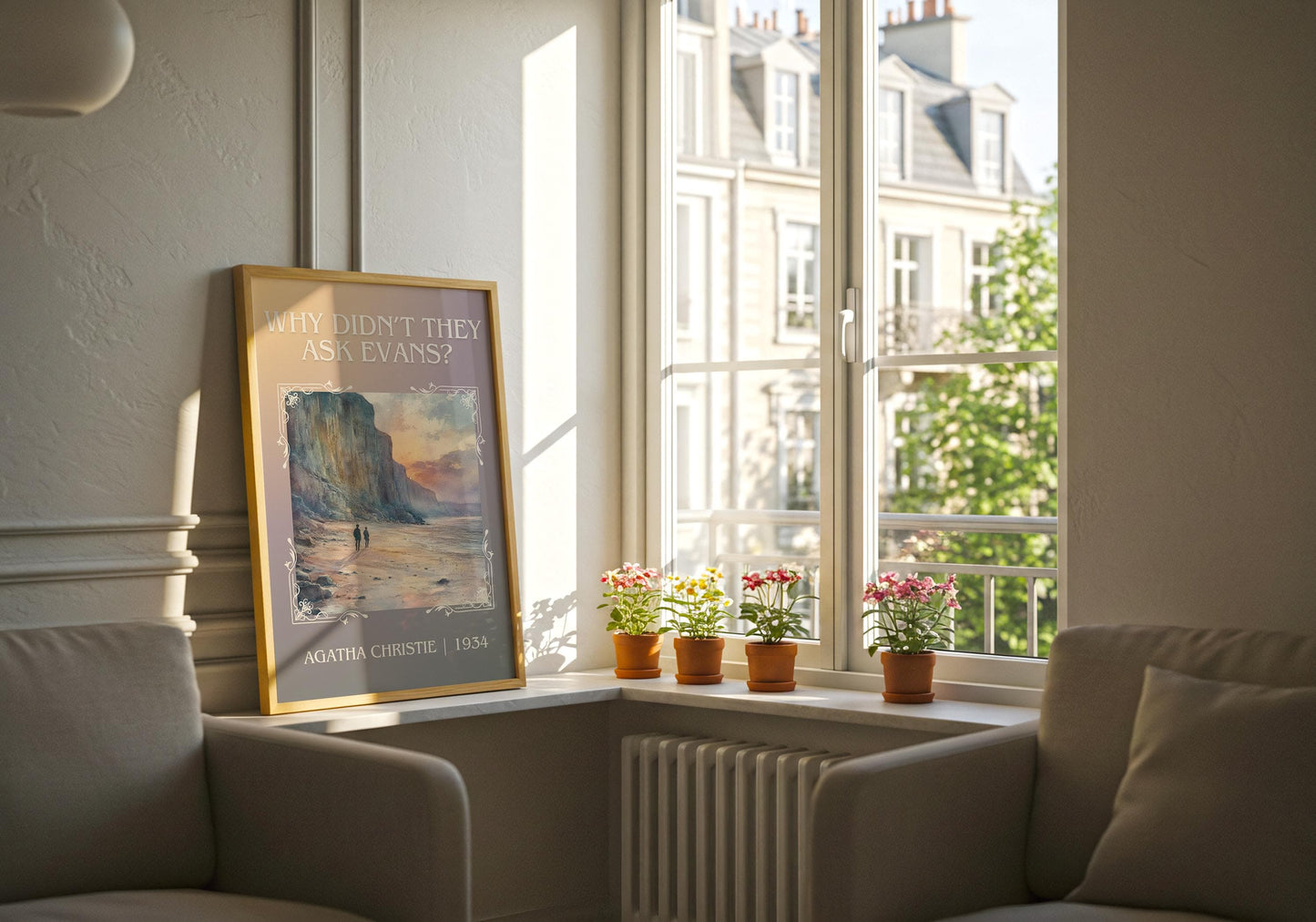 Why Didn't They Ask Evans? by Agatha Christie | Descriptive Book Poster | Minimalist