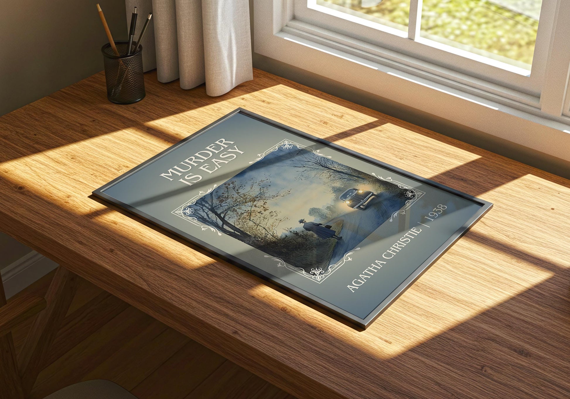 Murder Is Easy by Agatha Christie | Descriptive Book Poster | Minimalist