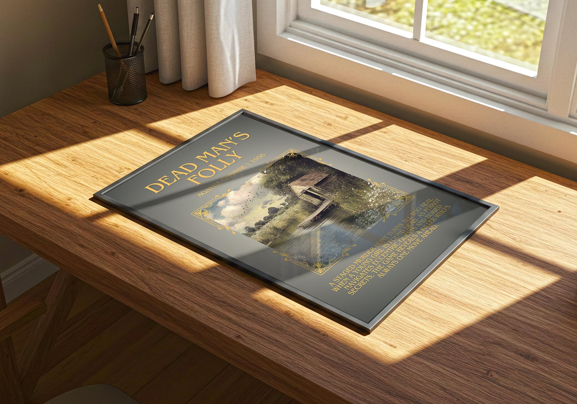 Dead Man's Folly by Agatha Christie | Descriptive Book Poster | Blurby