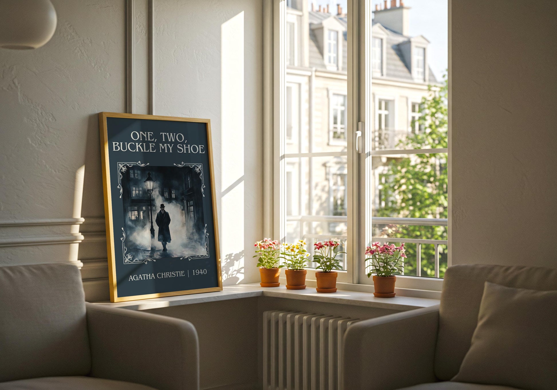 One Two Buckle My Shoe by Agatha Christie | Descriptive Book Poster | Minimalist