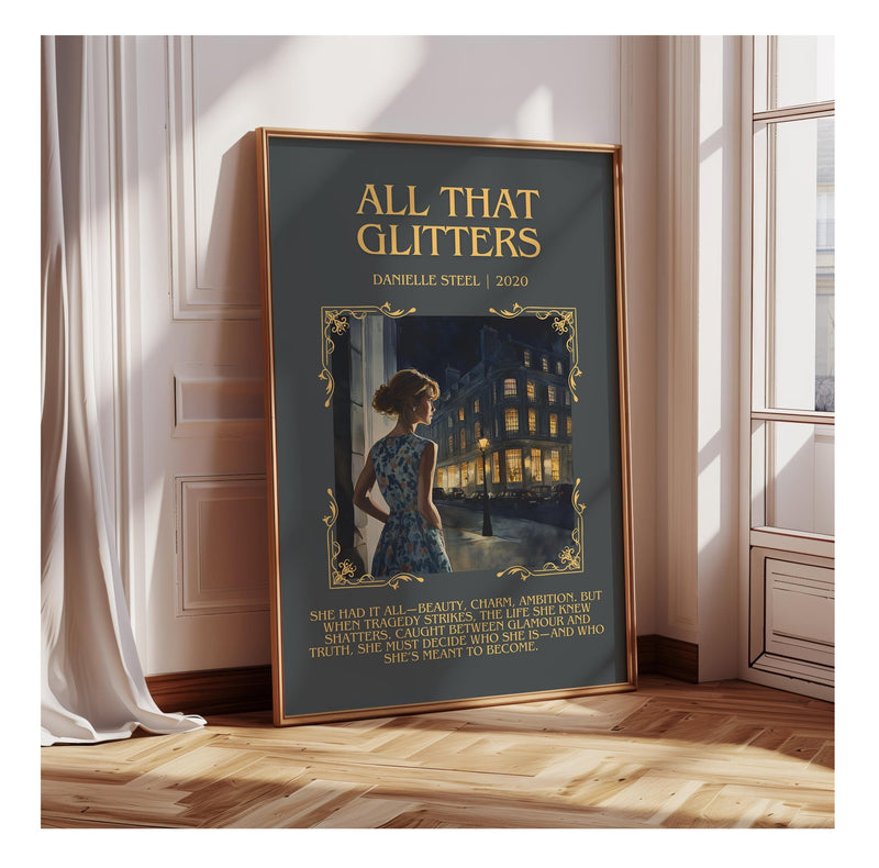 All that Glitters minimalist poster paper finish options – matte satin gloss