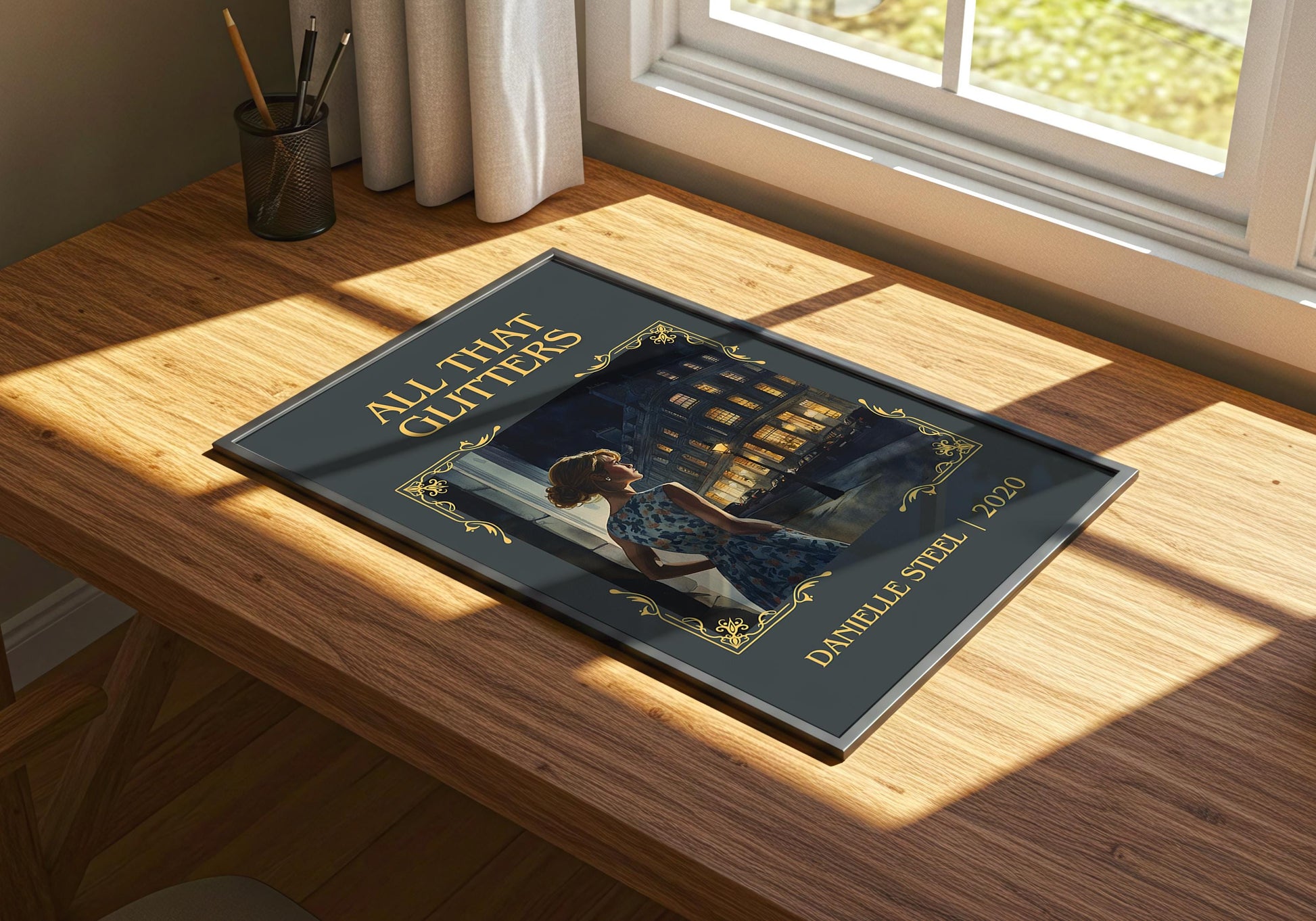 All That Glitters by Danielle Steel | Descriptive Book Poster | Minimalist