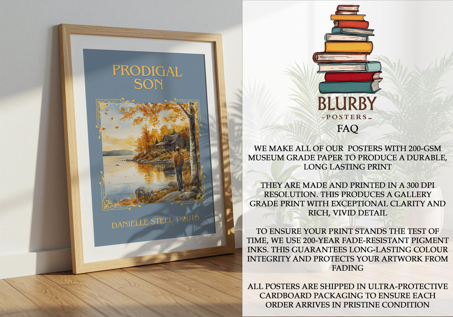 Prodigal Son by Danielle Steel | Descriptive Book Poster | Minimalist