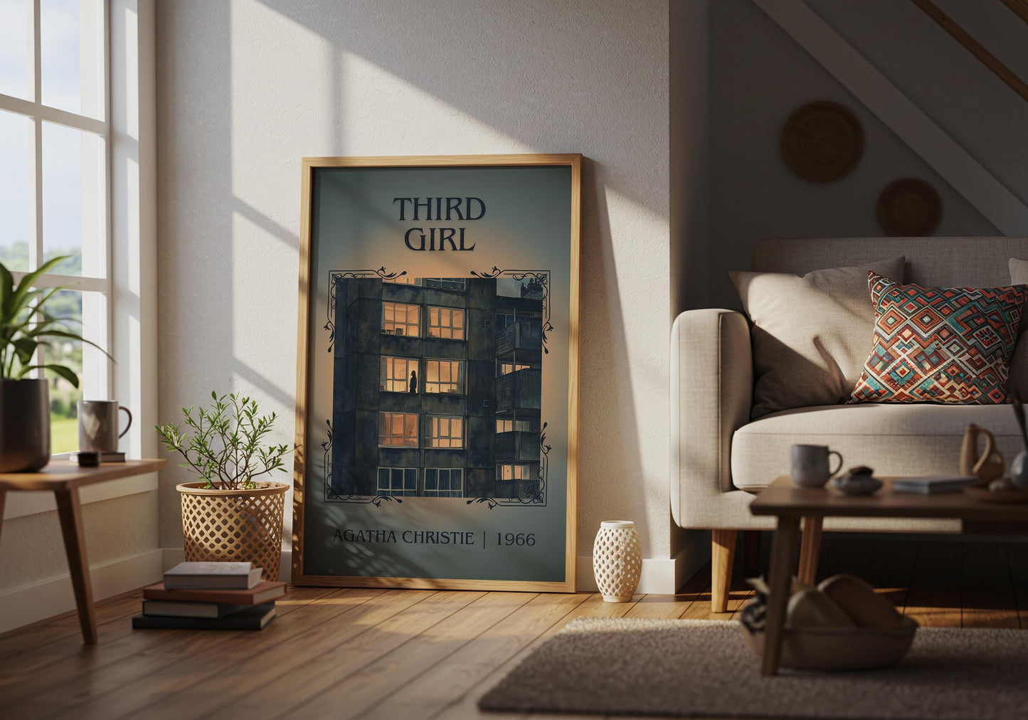 Third Girl by Agatha Christie | Descriptive Book Poster | Minimalist