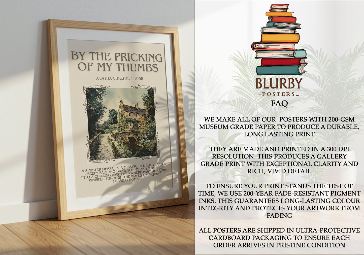 By The Pricking Of My Thumbs by Agatha Christie | Descriptive Book Poster | Blurby