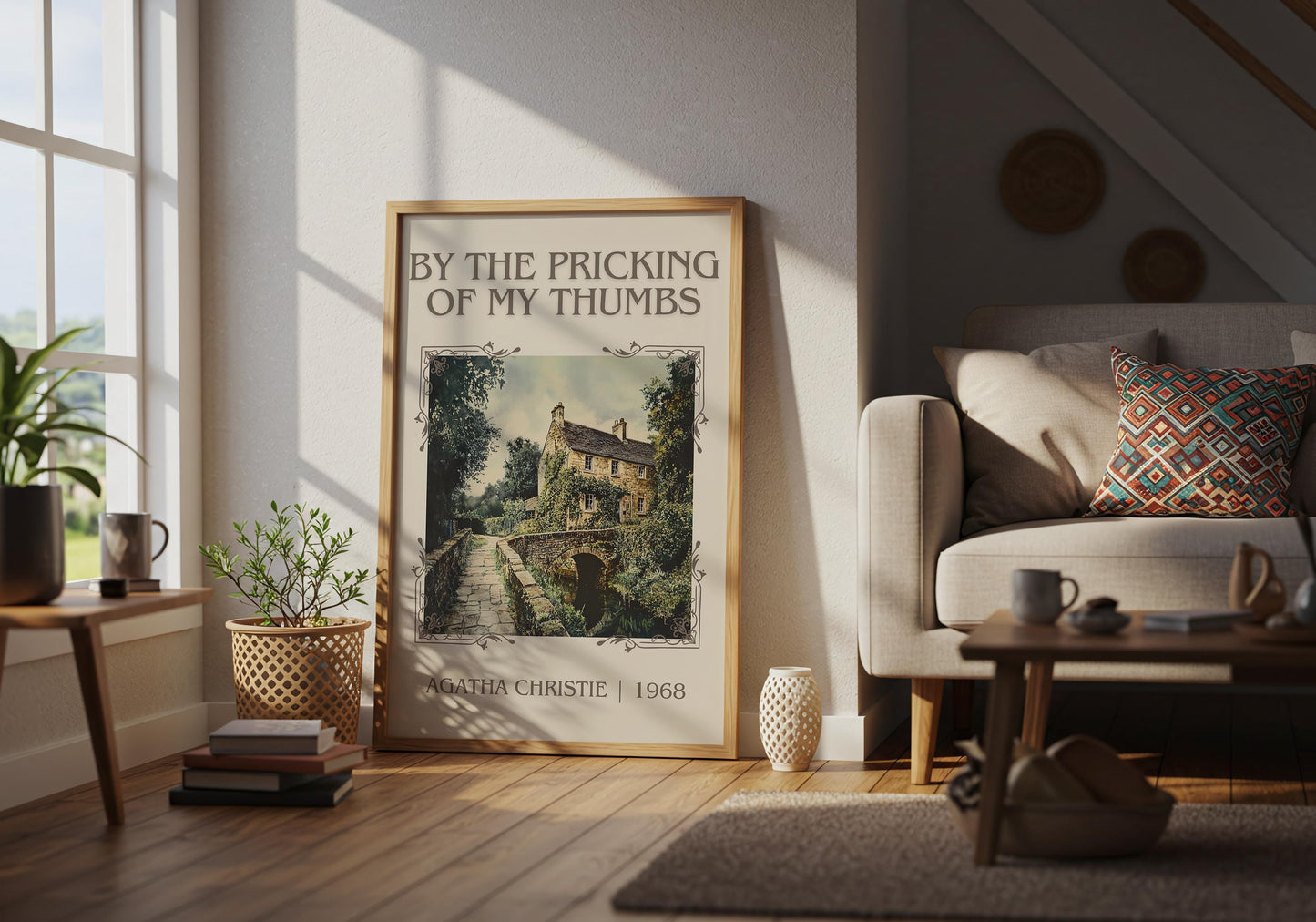 By The Pricking Of My Thumbs by Agatha Christie | Descriptive Book Poster | Minimalist