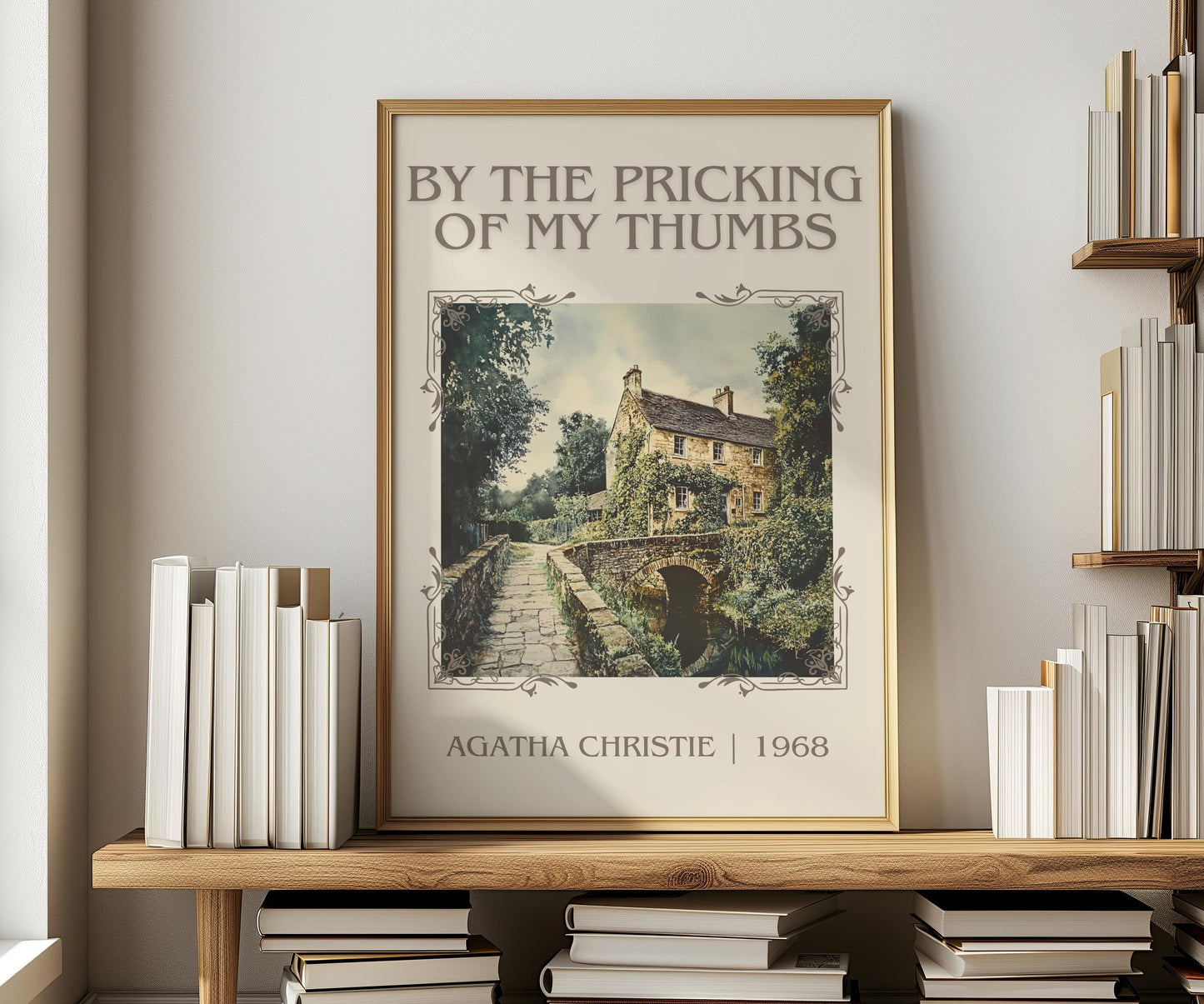 By The Pricking Of My Thumbs by Agatha Christie | Descriptive Book Poster | Minimalist