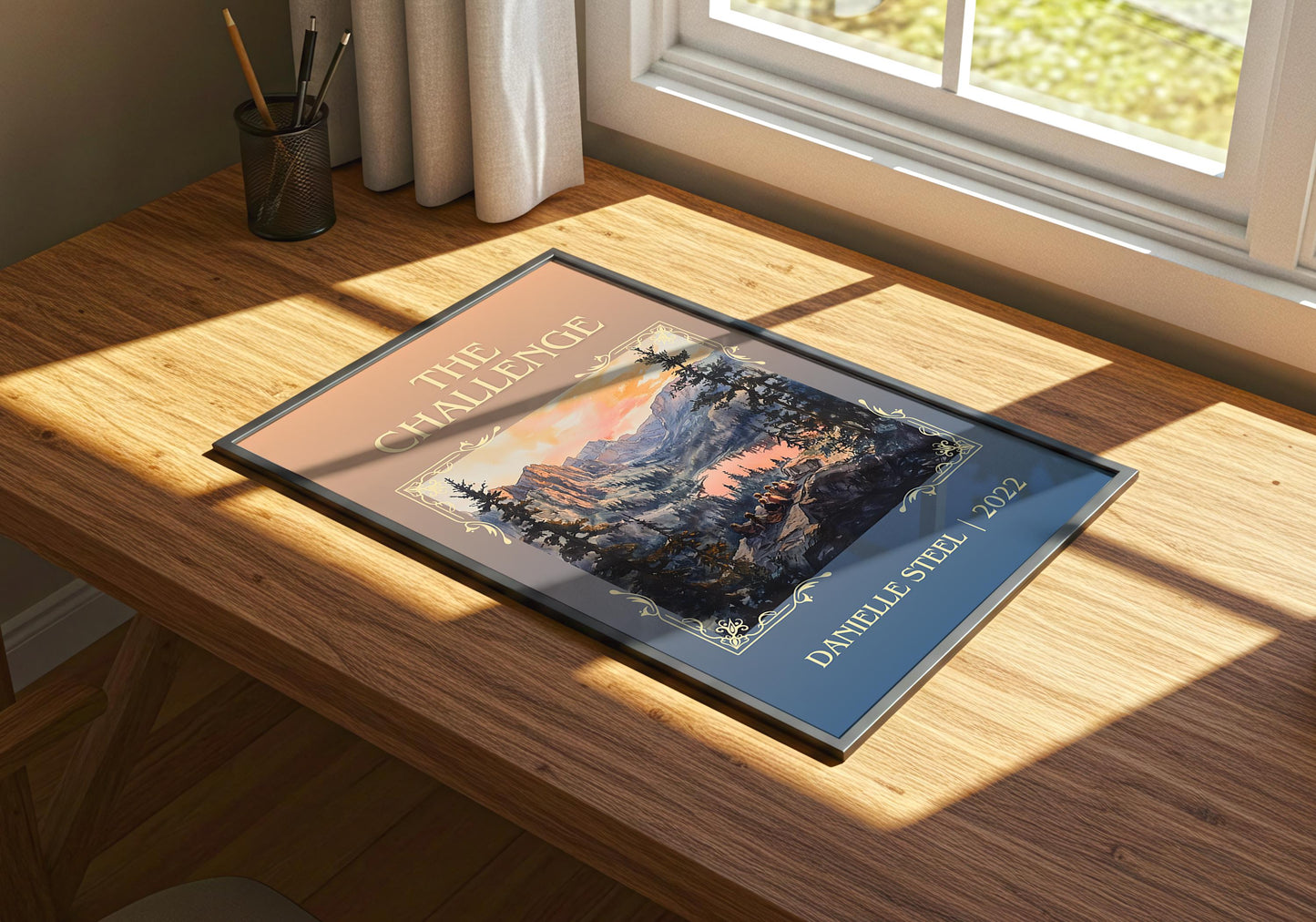 The Challenge by Danielle Steel | Descriptive Book Poster | Minimalist